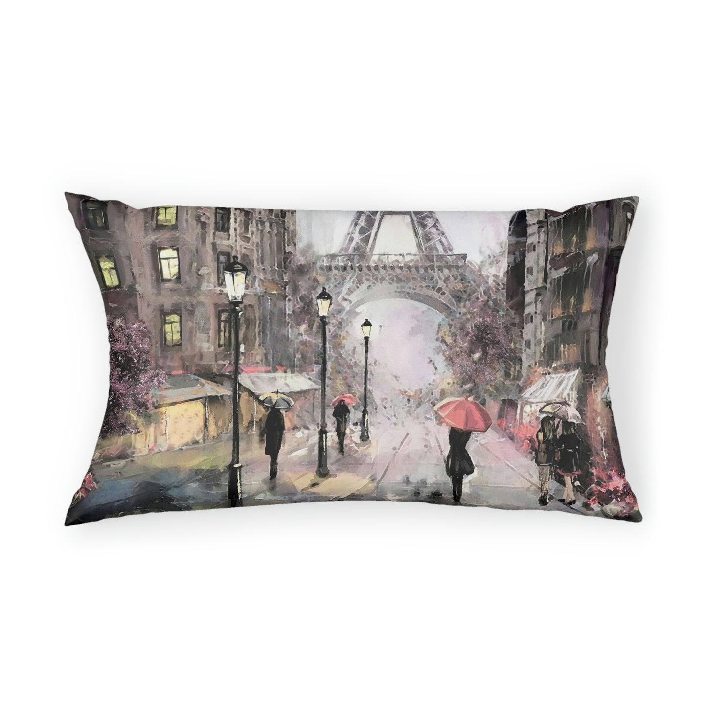 Eiffel Tower in Paris Pillow Sham - Custom Designed Paris Pillow Sham - Personalized Pillow Sham - Abstract Paris Painting Bed Pillow Covers