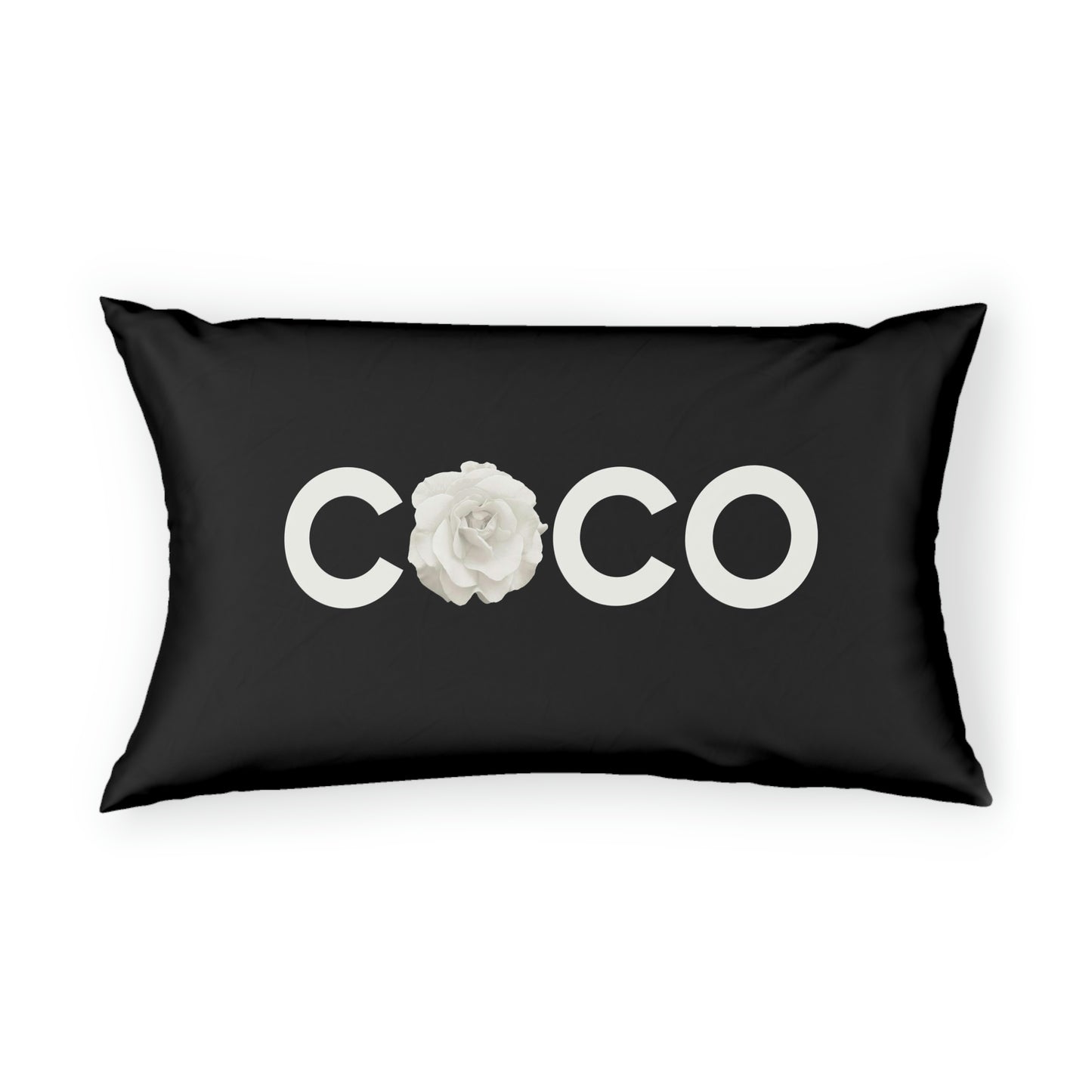 COCO Rose Pillow Sham - Custom Designed Pillow Shams - Personalized Pillow Shams - Your Name Bed Pillow Covers