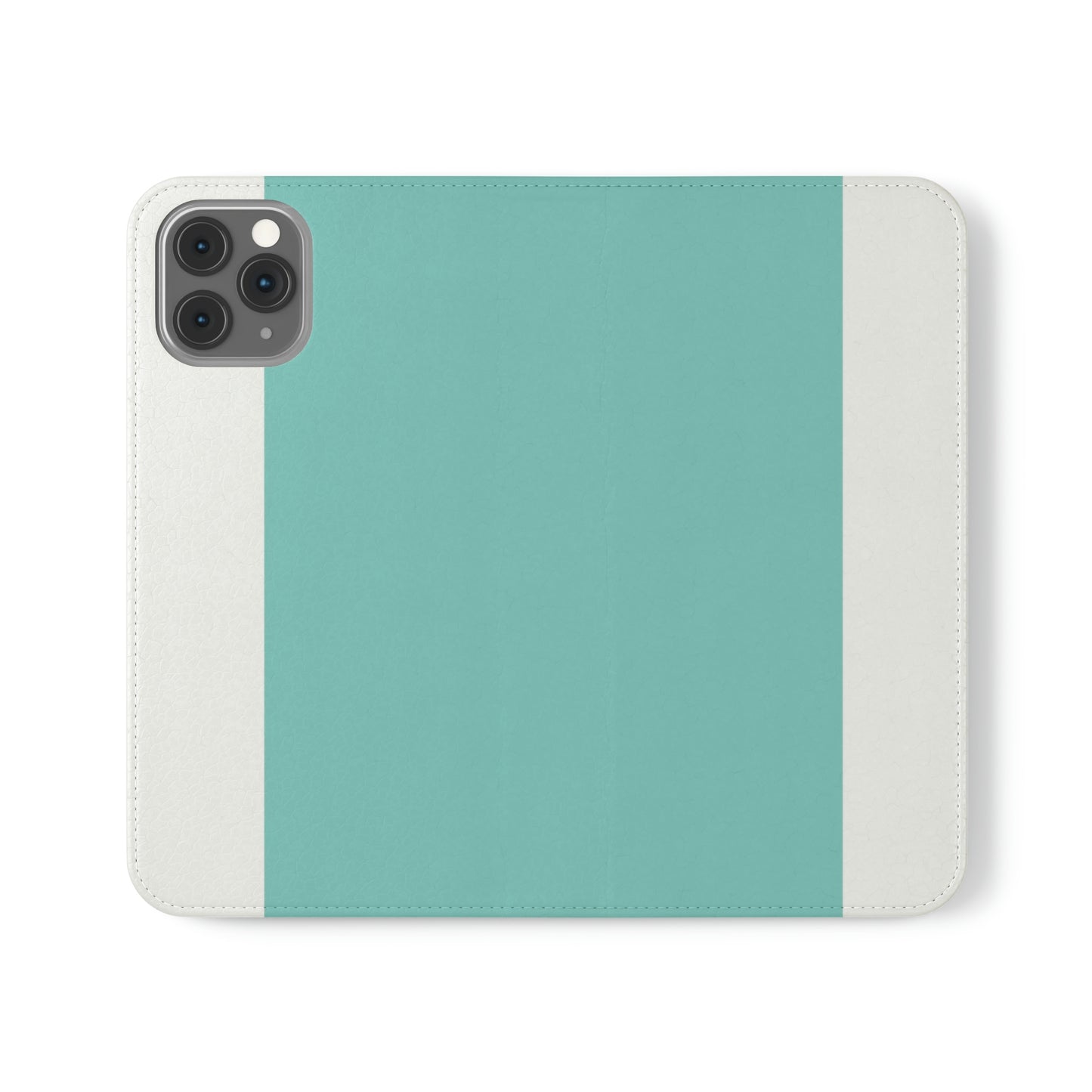 East West Color Block Phone Case, Blue Green Folio Phone Case, Breakfast at Tiffany Inspired Smart Phone Folding Case