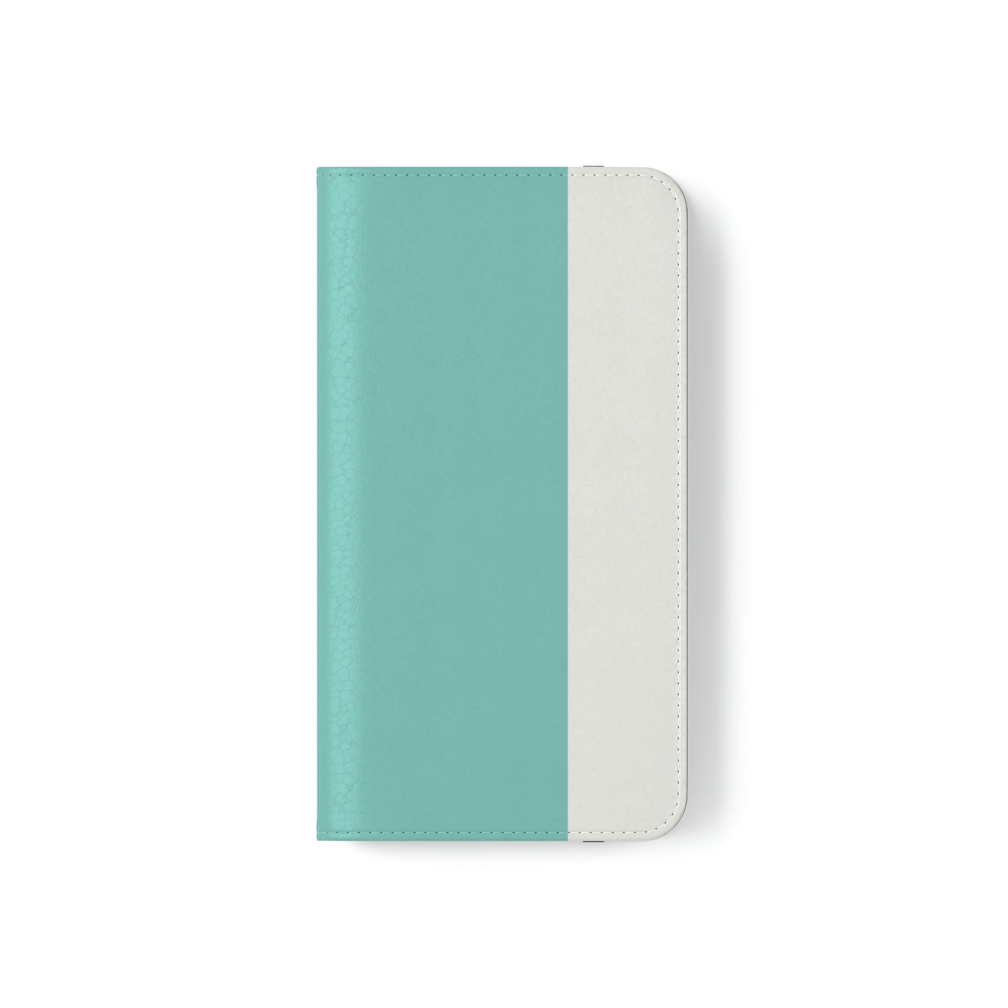 East West Color Block Phone Case, Blue Green Folio Phone Case, Breakfast at Tiffany Inspired Smart Phone Folding Case