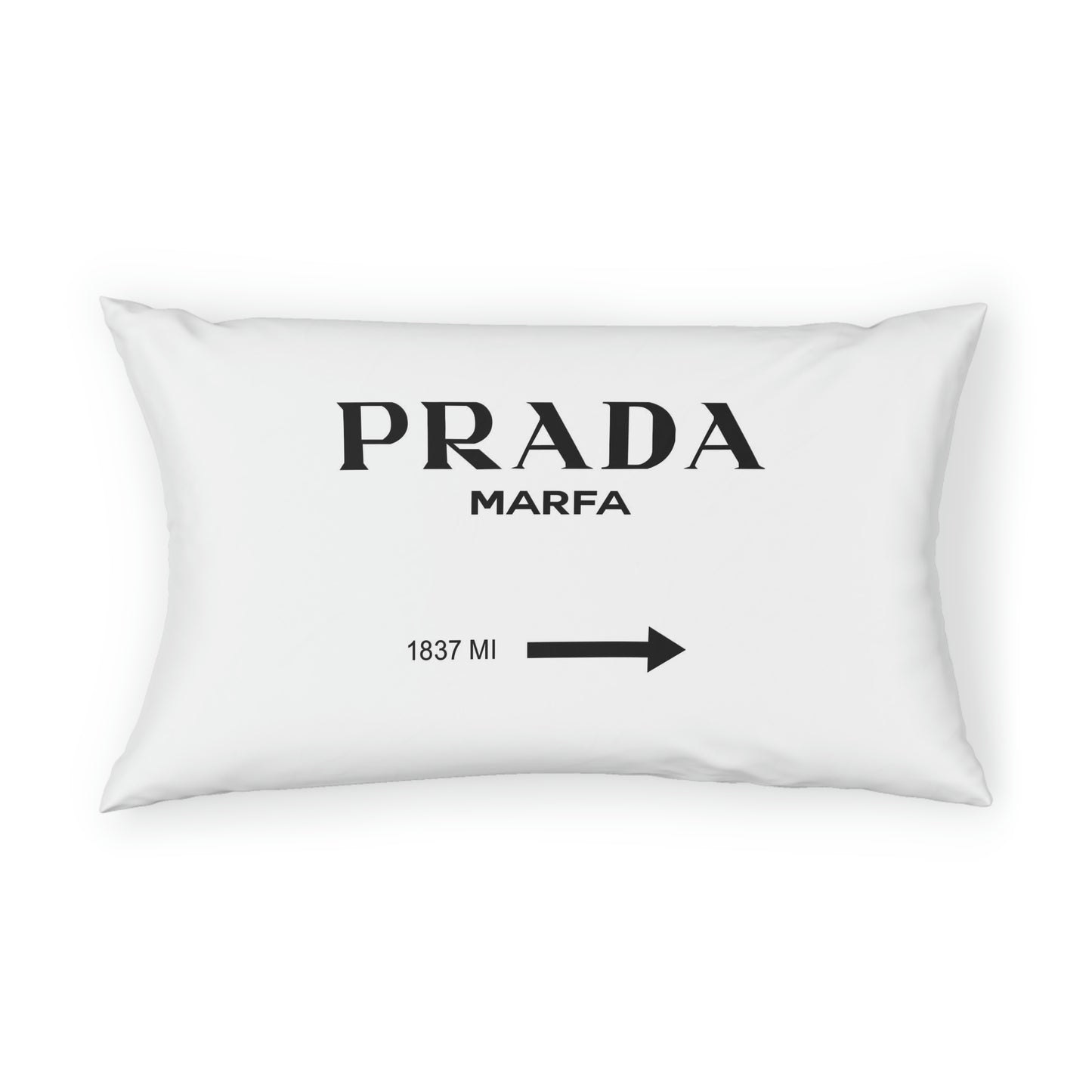 Gossip Girl 1837 MILES to MARFA White Pillow Sham - Custom Designed Pillow Sham - Personalized Pillow Sham - Bed Pillow Covers