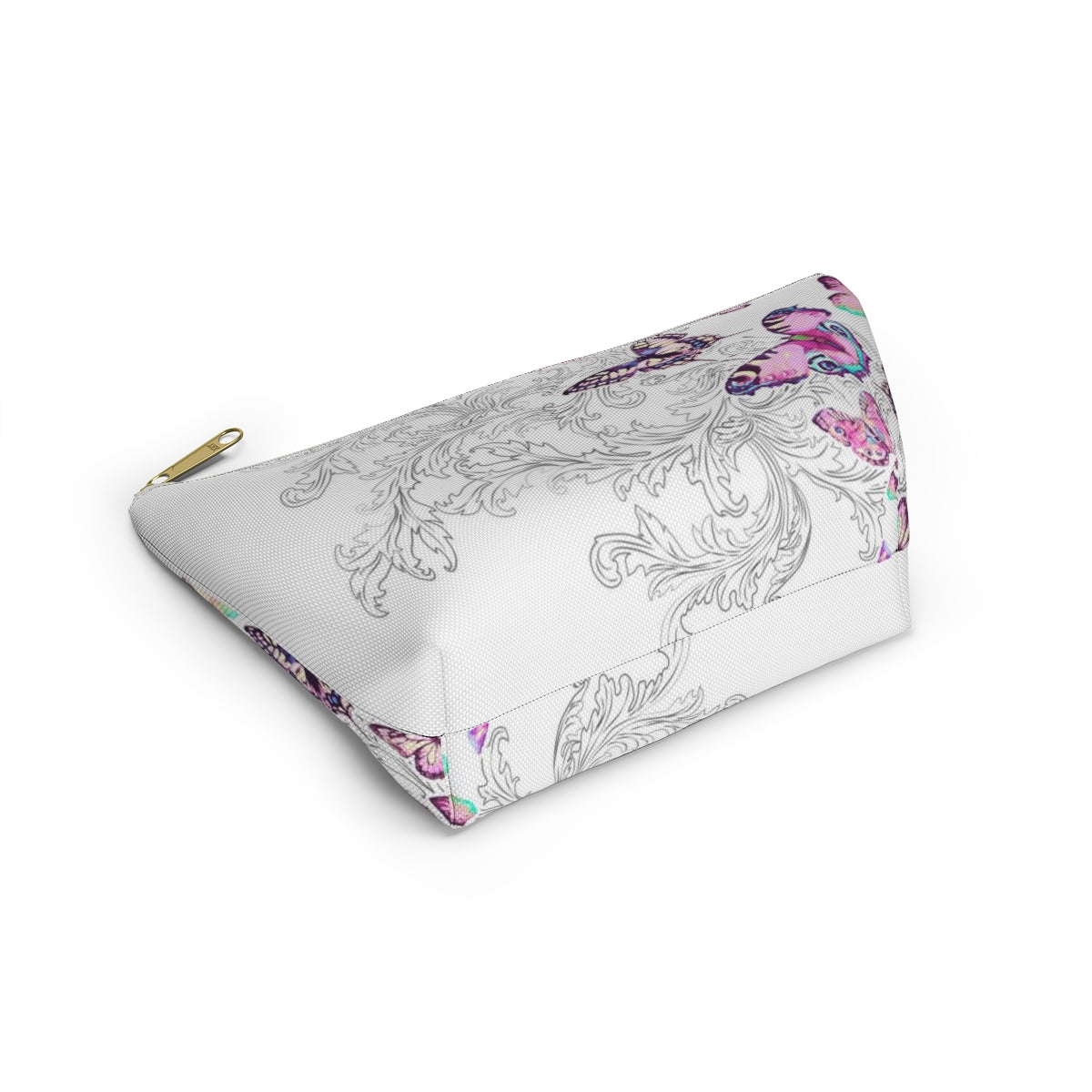 Butterfly Pouch w T-bottom, Accessory Pouch - Scroll