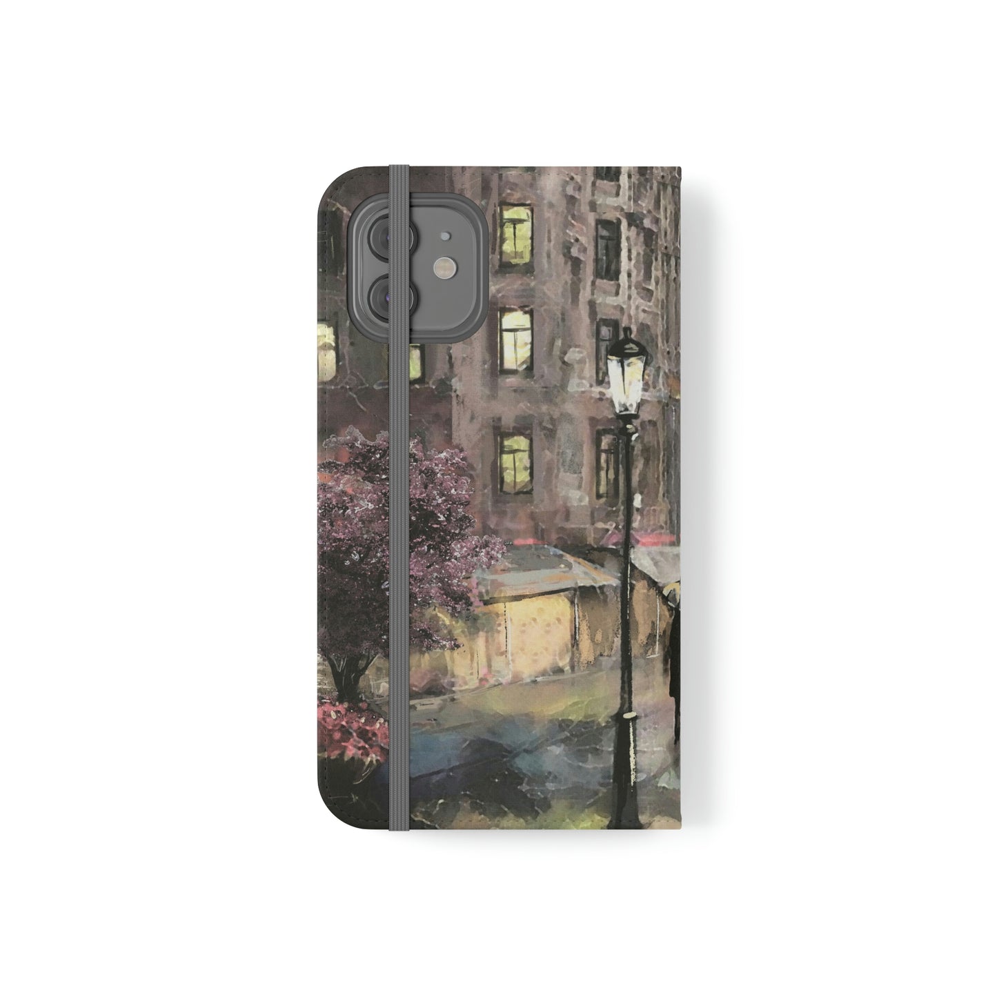 Personalized Eiffel Tower Paris Painting Phone Case, Folio Phone Case, Paris France Smart Phone Folding Case