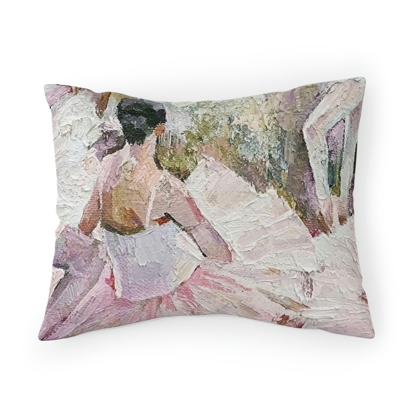 Ballet Pillow Sham - Abstract Painting of Ballerina in Pink Tutu - Ballerina Pillow Sham - Ballet Bed Pillow Covers