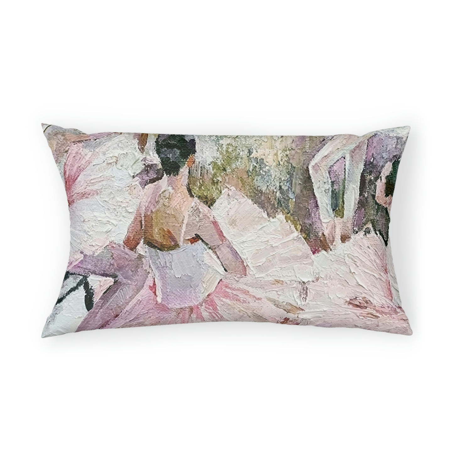 Ballet Pillow Sham - Abstract Painting of Ballerina in Pink Tutu - Ballerina Pillow Sham - Ballet Bed Pillow Covers