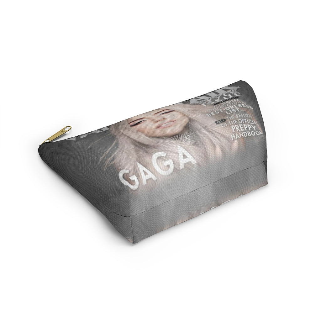 Lady Gaga Cosmetic Pouch w T-bottom, Accessory Pouch, Vanity Fair