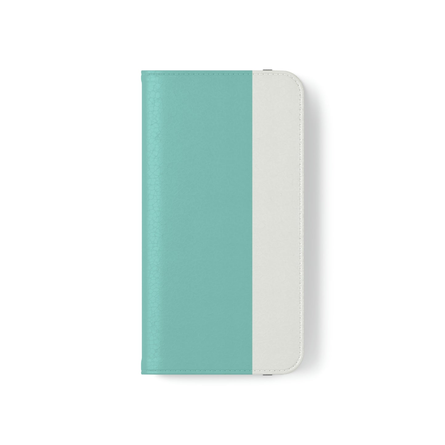 East West Color Block Phone Case, Blue Green Folio Phone Case, Breakfast at Tiffany Inspired Smart Phone Folding Case