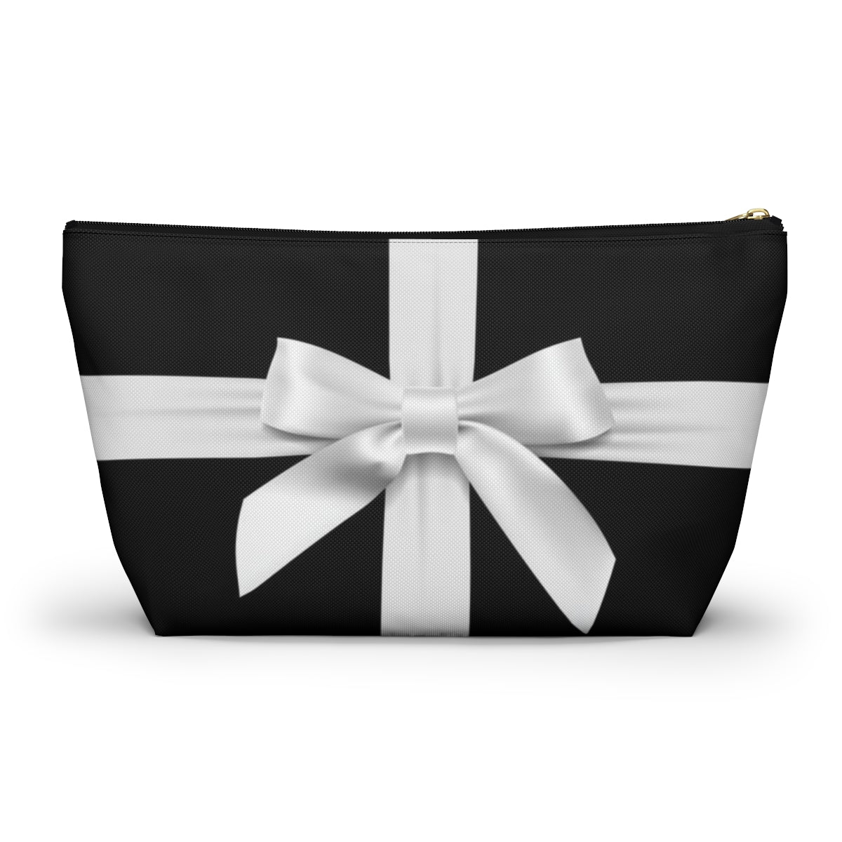 Little Black Box Cosmetic Pouch w T-bottom, Accessory Pouch