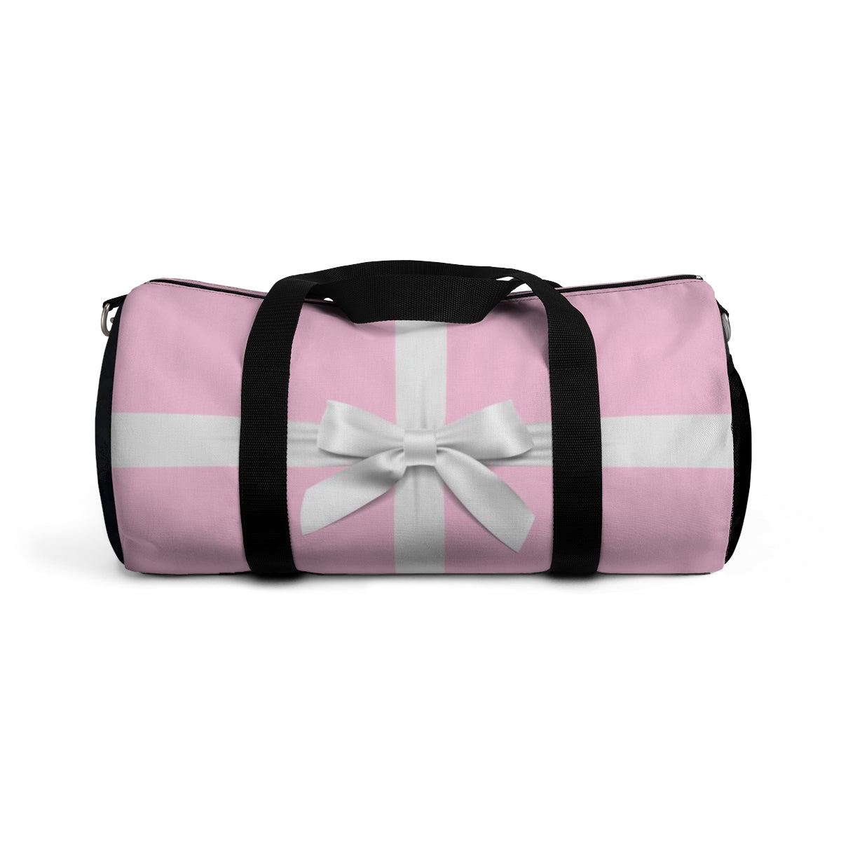 Personalized Little Pink Box Duffel Bag - White Bow