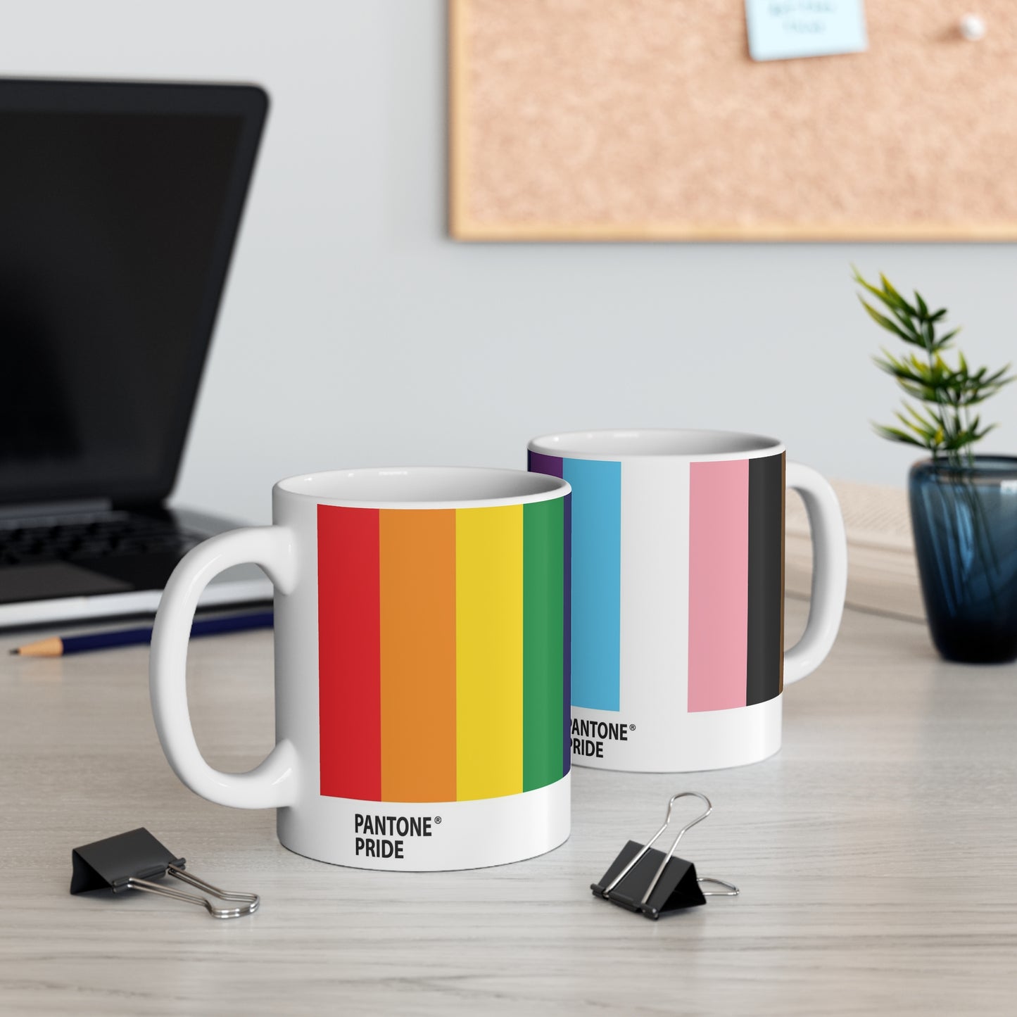 Custom Personalized Mug 11oz - LGBTQIA+ Color Swatch Mugs