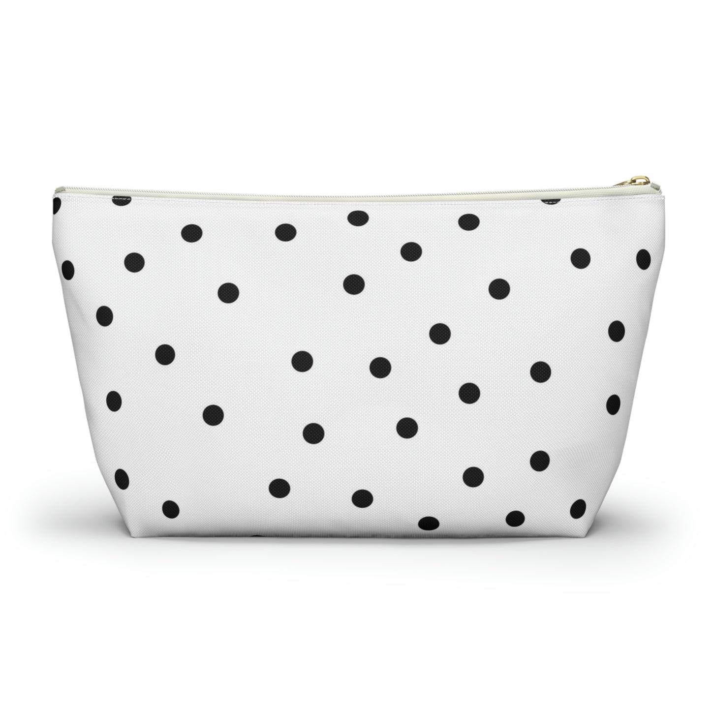 Personalized Macarons Cosmetic Pouch w T-bottom, Accessory Pouch, Macaron Polka Dot