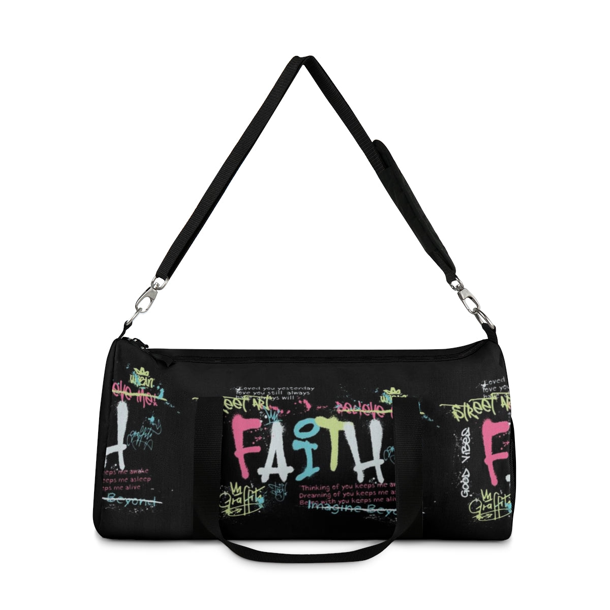 Faith Duffel Bag - Graffiti Paint Faith Inspiration