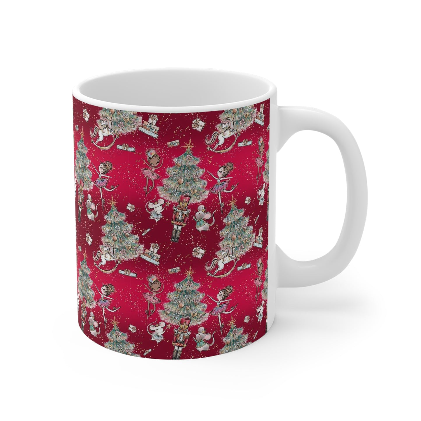 Personalized Nutcracker Mug 11oz - Ruby Red Nutcracker Ballet Mug