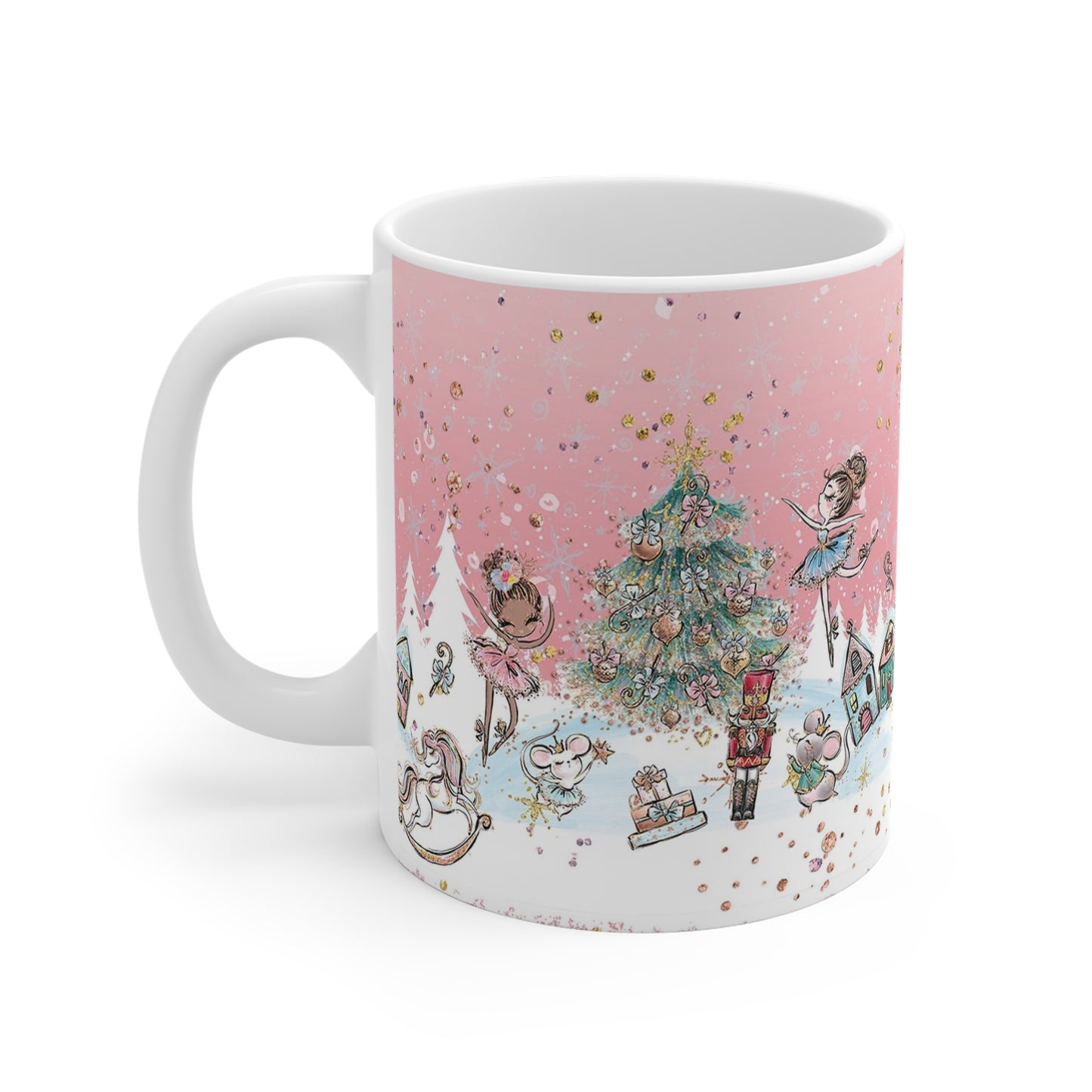 Personalized Nutcracker Mug 11oz - Pink Nutcracker Ballet Mug