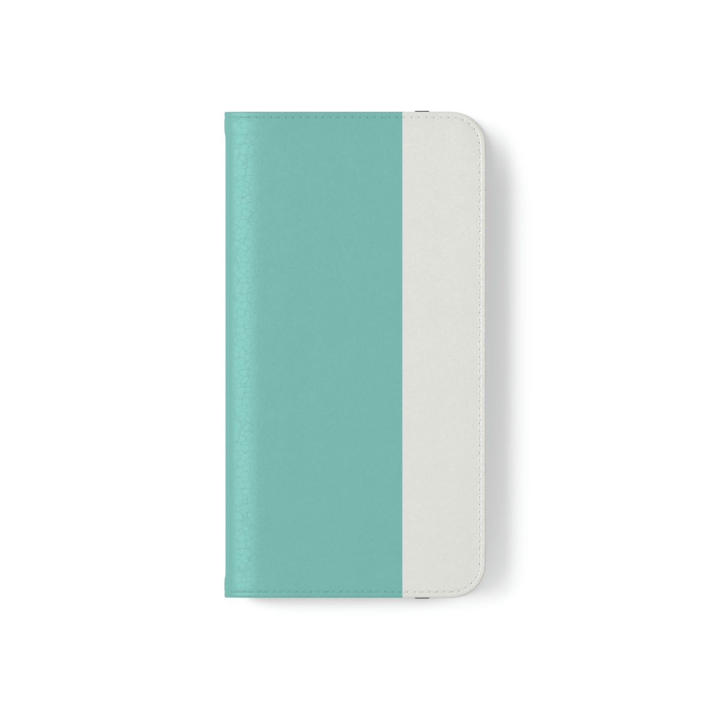 East West Color Block Phone Case, Blue Green Folio Phone Case, Breakfast at Tiffany Inspired Smart Phone Folding Case