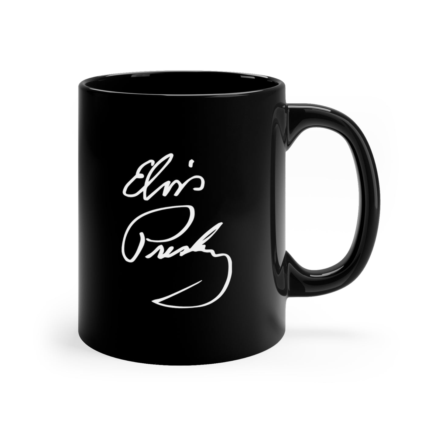 Elvis Presley Mugshot Mug -  11oz Black - Elvis Presley Autograph Mug