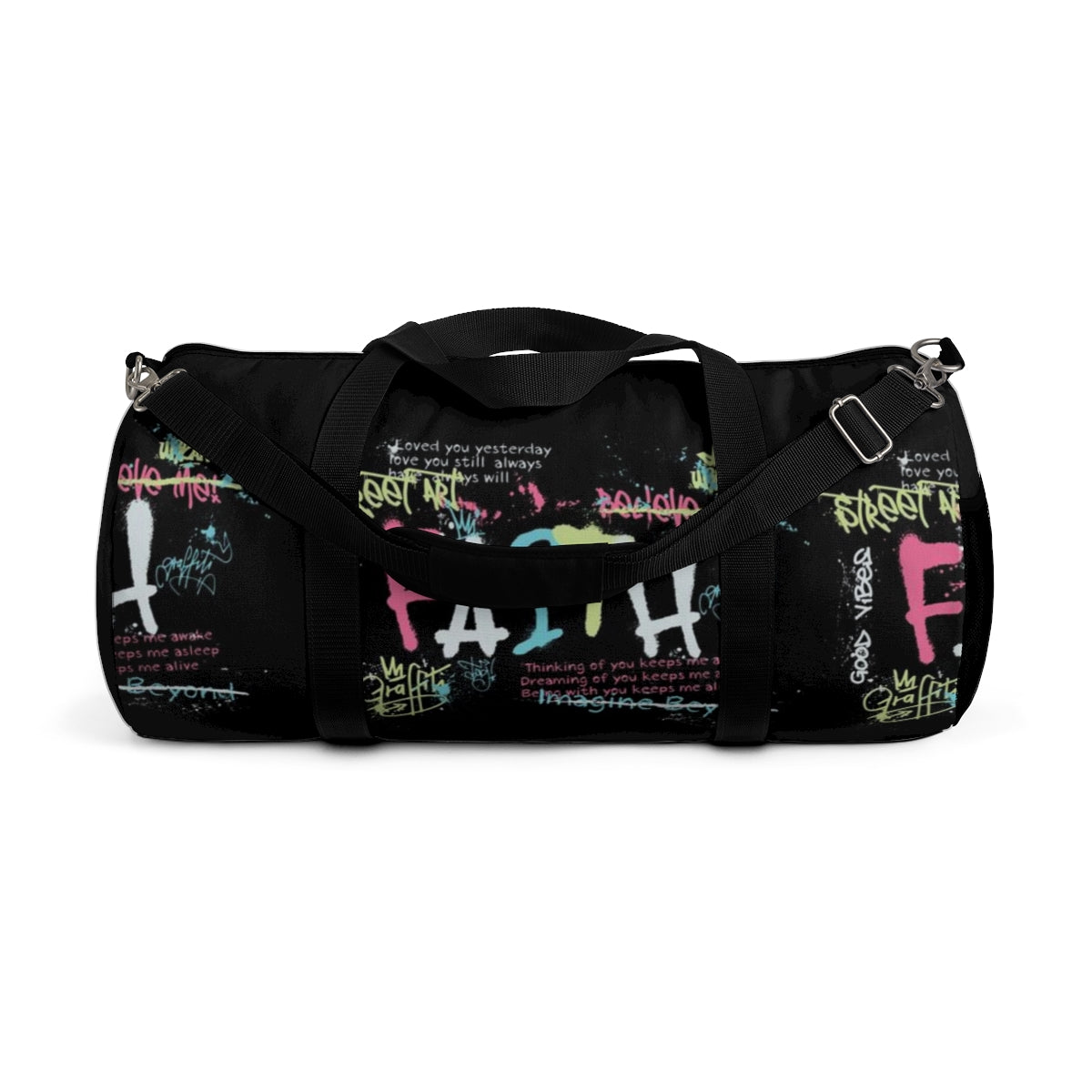 Faith Duffel Bag - Graffiti Paint Faith Inspiration