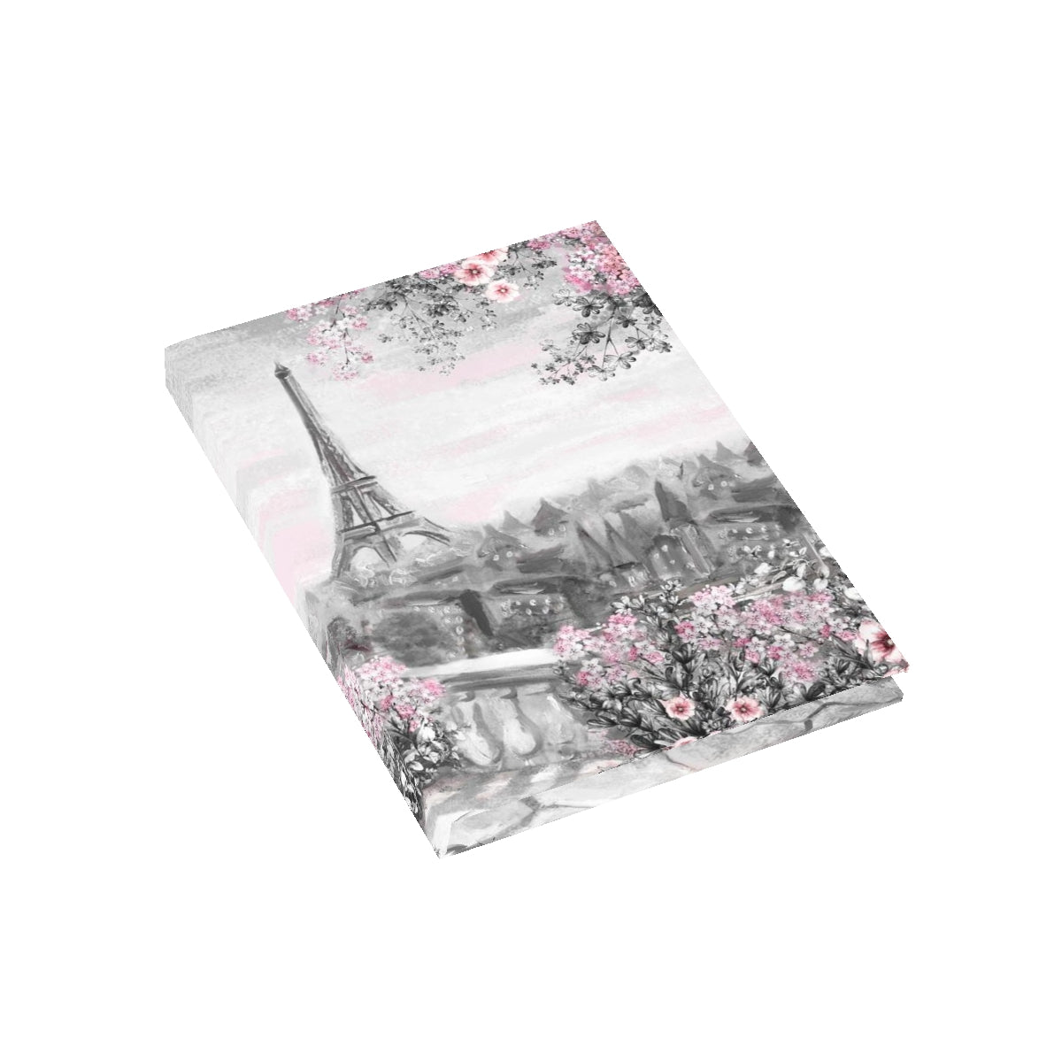 Personalized Eiffel Tower Journal - Pink Paris Rose