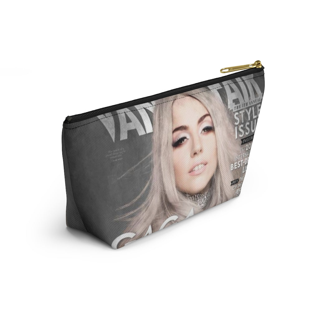 Lady Gaga Cosmetic Pouch w T-bottom, Accessory Pouch, Vanity Fair