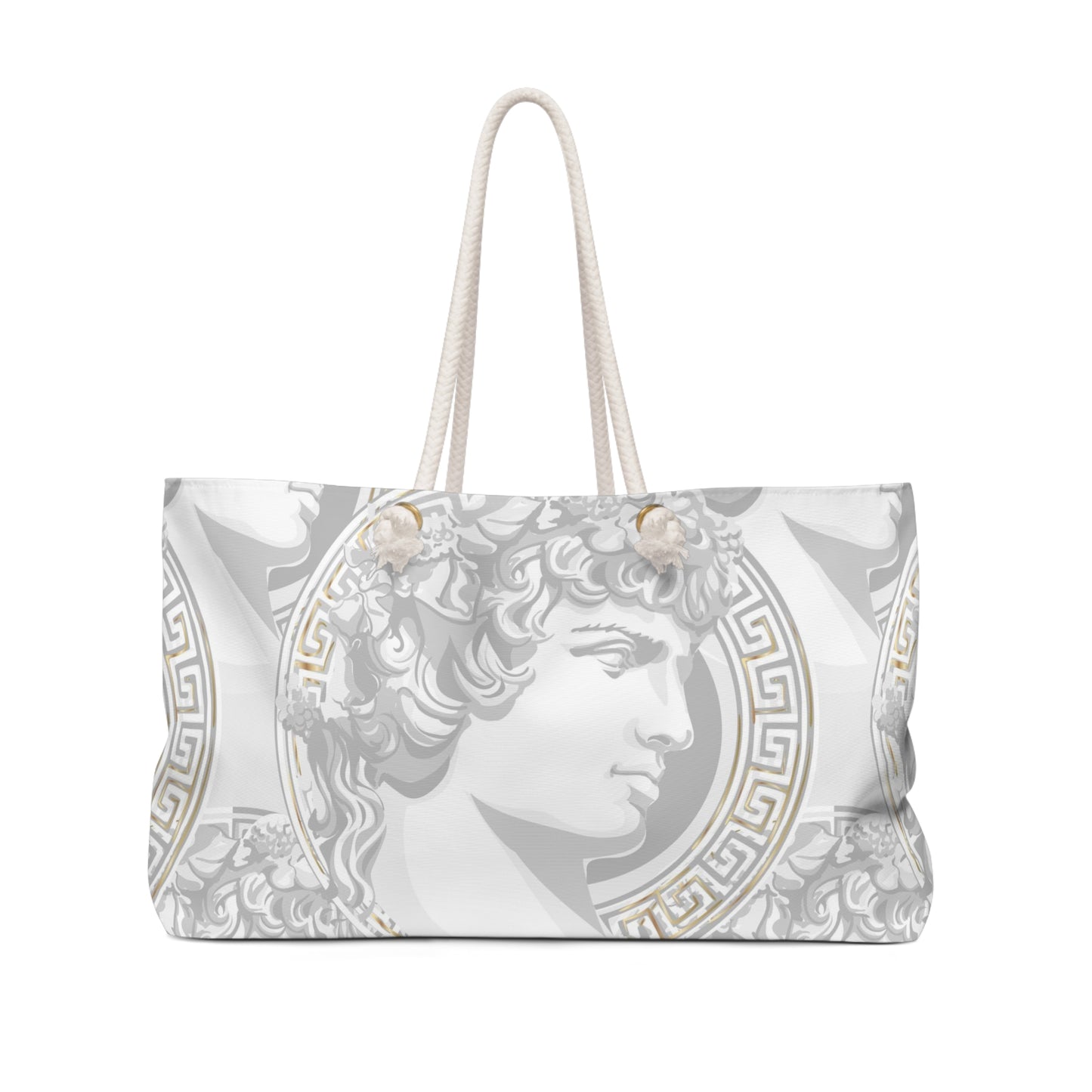 Greek God Antinous Bag, Weekender Bag, Rope Tote - Greek God Tote, Roman Empire Bag