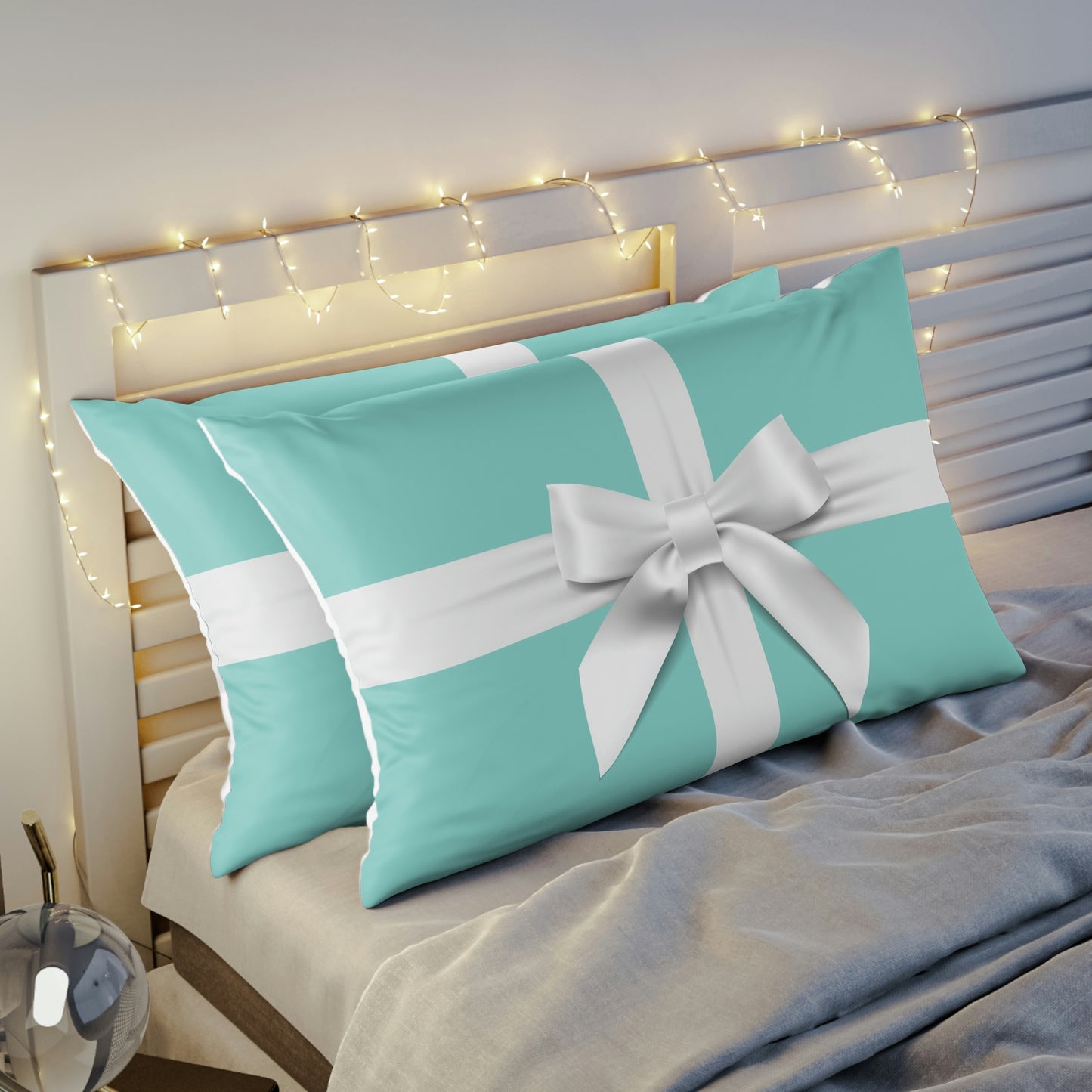 Personalized Little Blue Box Pillow Shams - Custom Designed Pillow Shams - Standard Size and King Size - Bed Pillow Covers