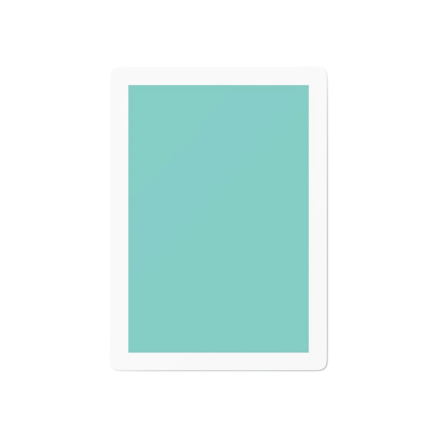 Personalized Poker Cards - Robin Egg Blue Playing Cards - Breakfast at Tiffany Inspired - Your Name & Co.