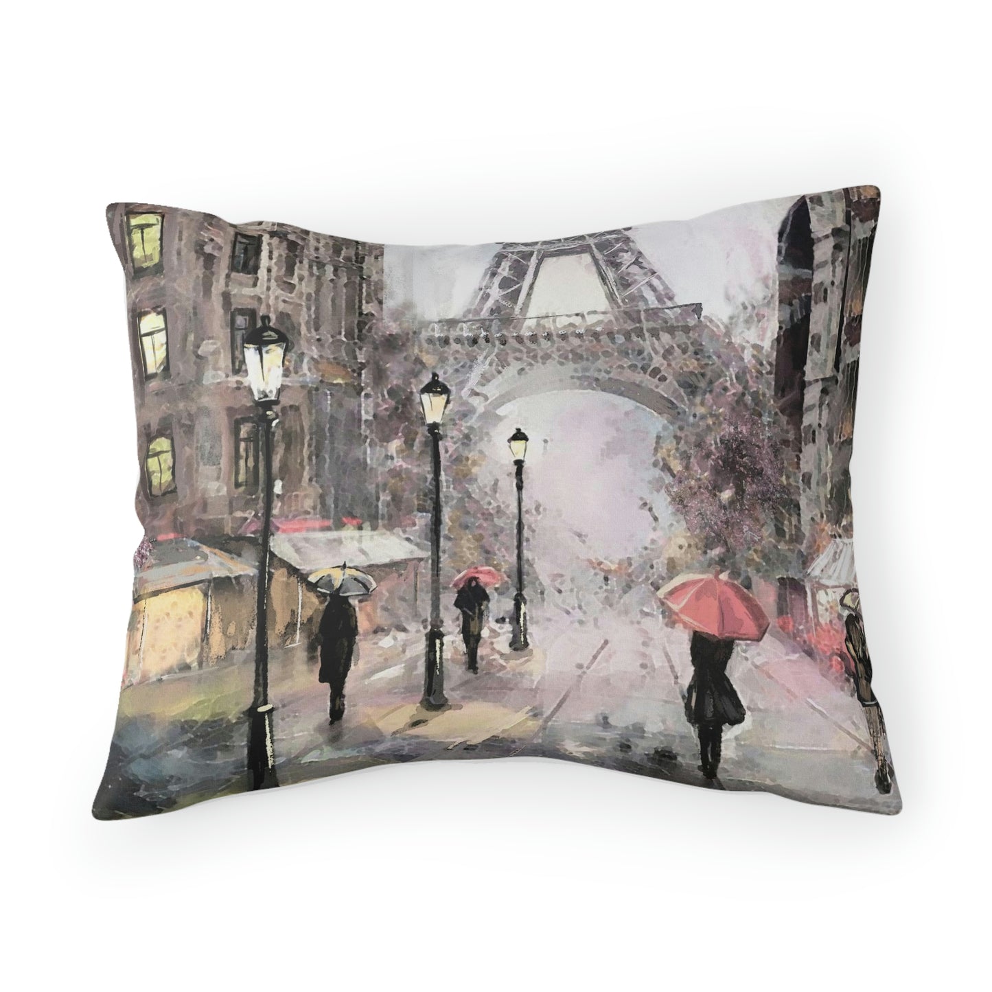 Eiffel Tower in Paris Pillow Sham - Custom Designed Paris Pillow Sham - Personalized Pillow Sham - Abstract Paris Painting Bed Pillow Covers