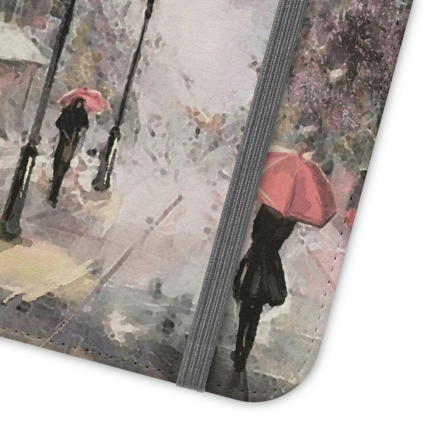 Personalized Eiffel Tower Paris Painting Phone Case, Folio Phone Case, Paris France Smart Phone Folding Case