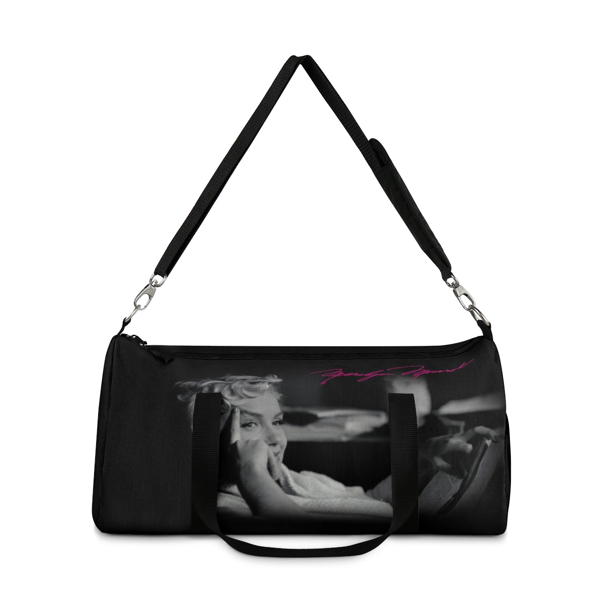 Marilyn Monroe Duffel Bag - Hot Pink Autograph