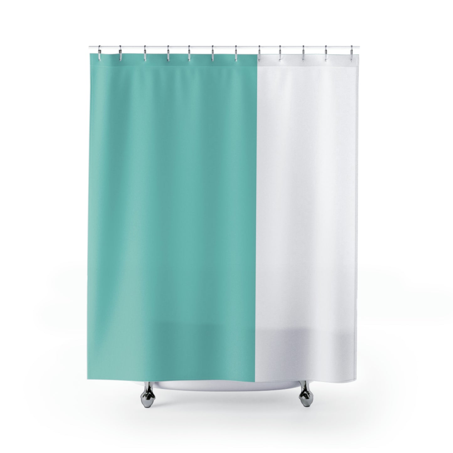 Personalized Color Block Shower Curtain - Your Name & Co. - Breakfast at Tiffany Inspired Bath Curtain