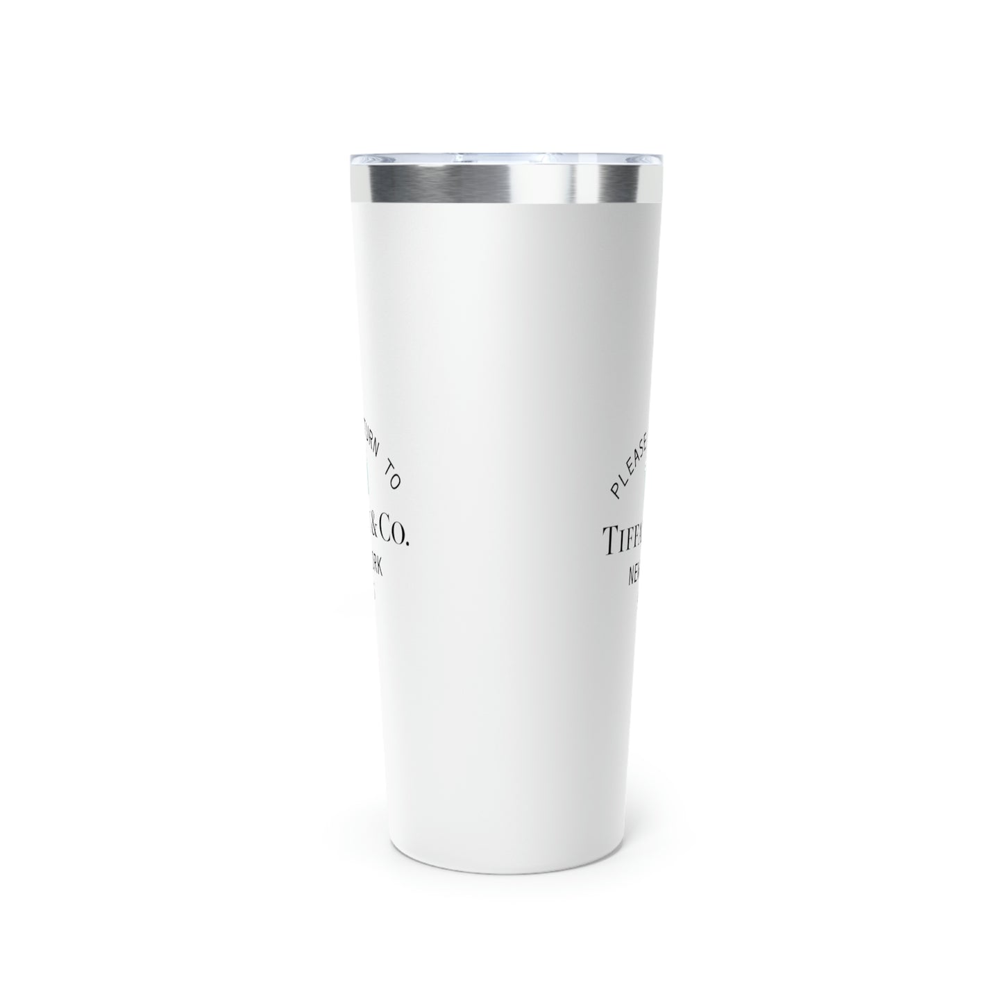 Please Return to Me Little Blue Box Copper Vacuum Insulated Tumbler, 22oz - Name and Co.