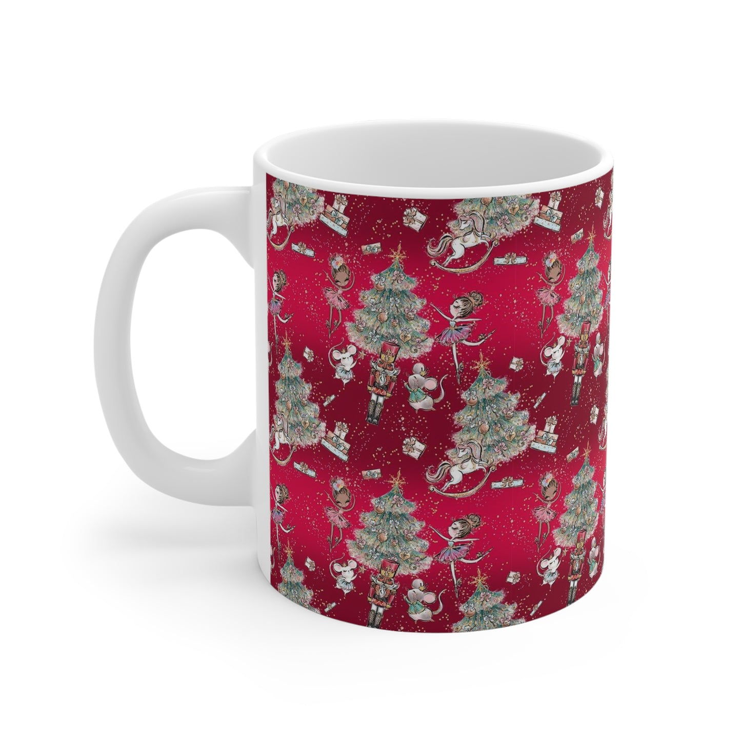 Personalized Nutcracker Mug 11oz - Ruby Red Nutcracker Ballet Mug