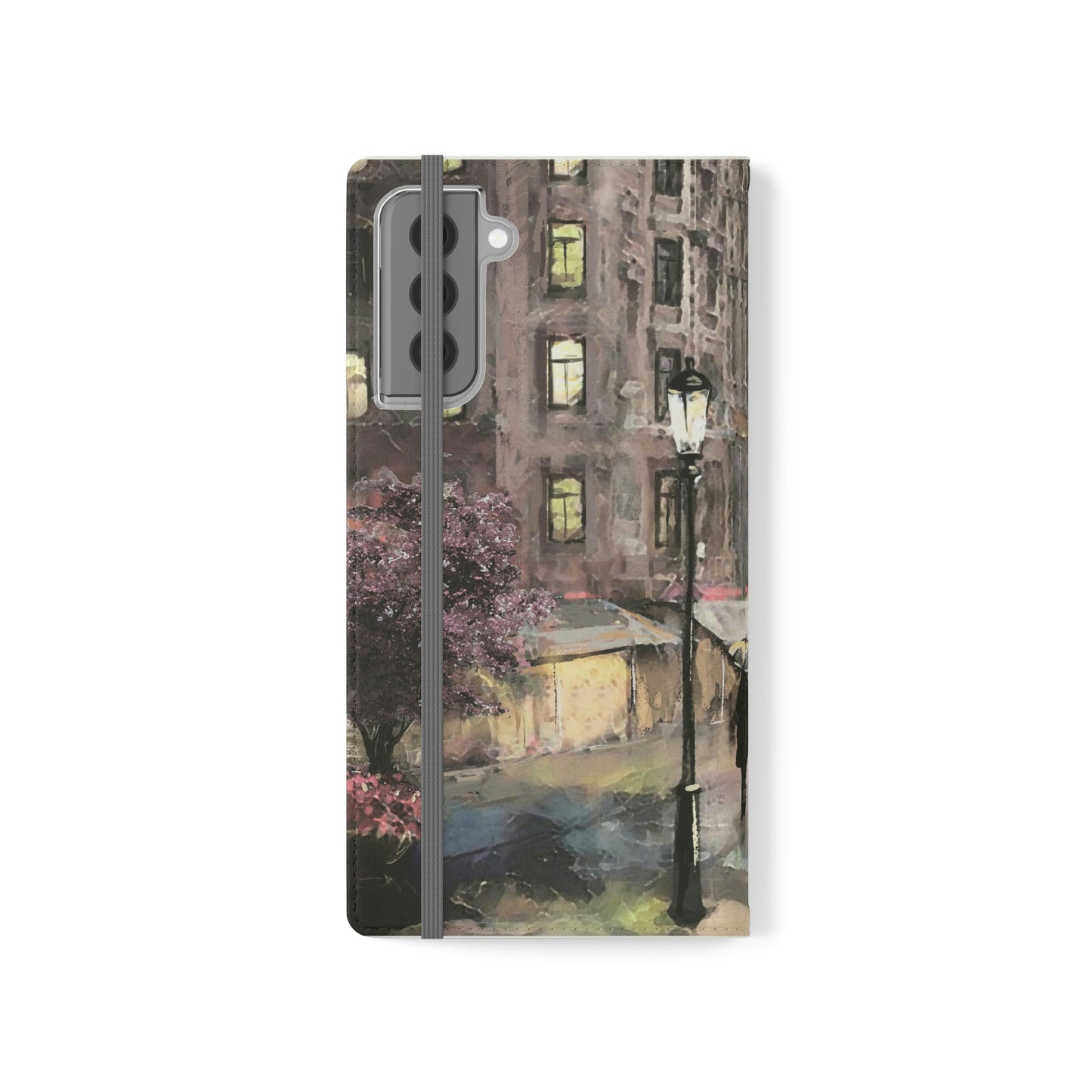 Personalized Eiffel Tower Paris Painting Phone Case, Folio Phone Case, Paris France Smart Phone Folding Case