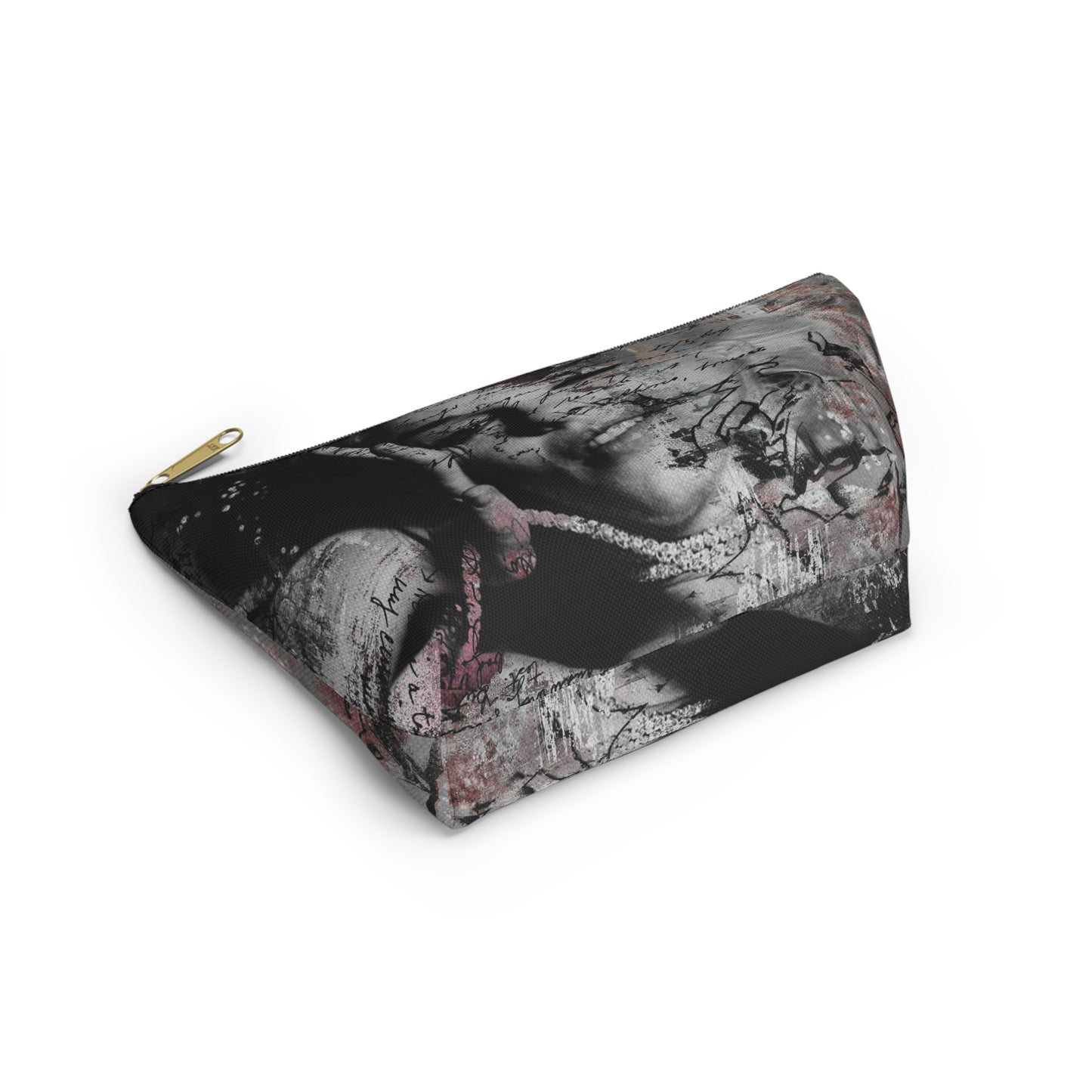 Lindsay Lohan Cosmetic Pouch w T-bottom, Accessory Pouch - Lindsay Lohan as Marilyn Monroe Abstract Makeup Bag