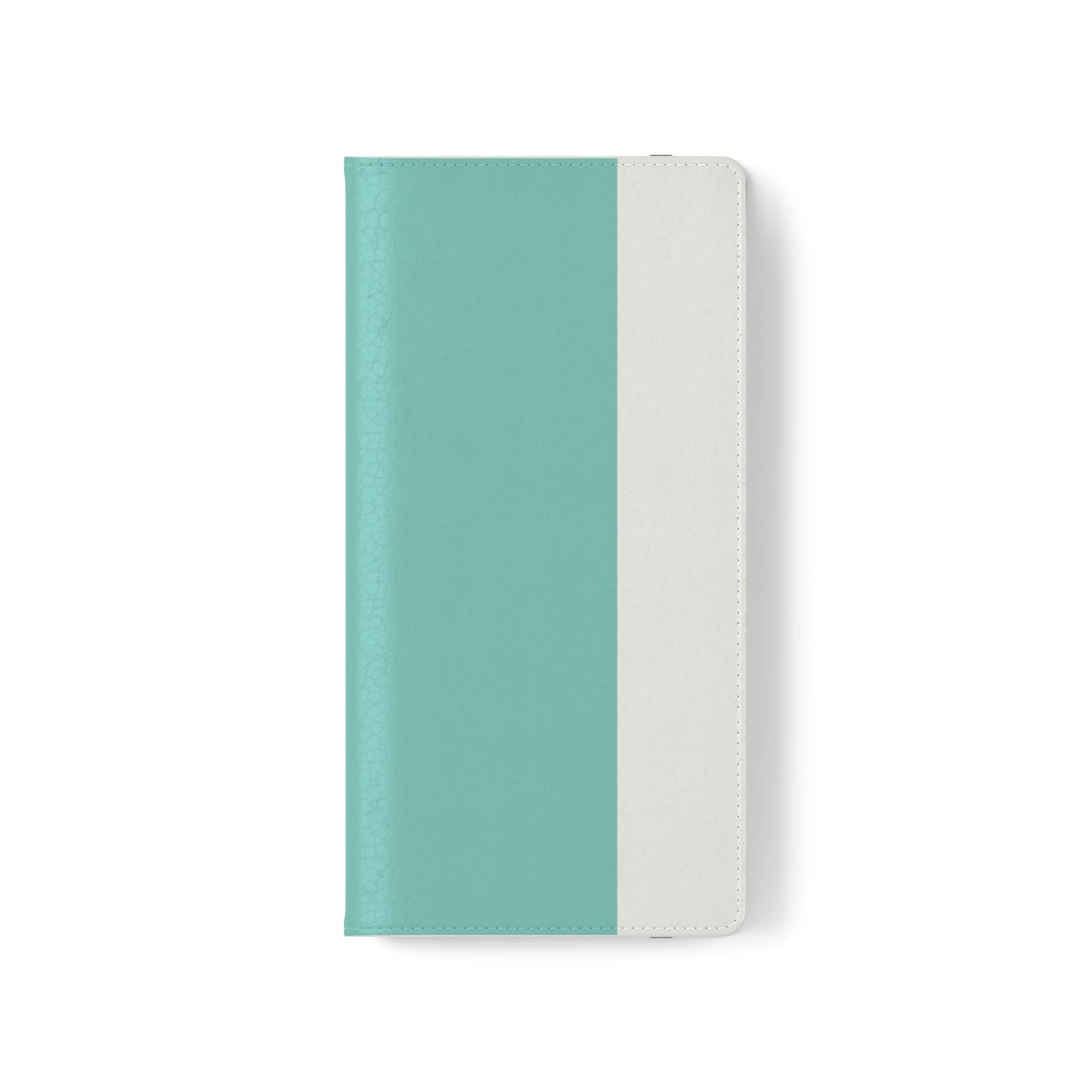 East West Color Block Phone Case, Blue Green Folio Phone Case, Breakfast at Tiffany Inspired Smart Phone Folding Case