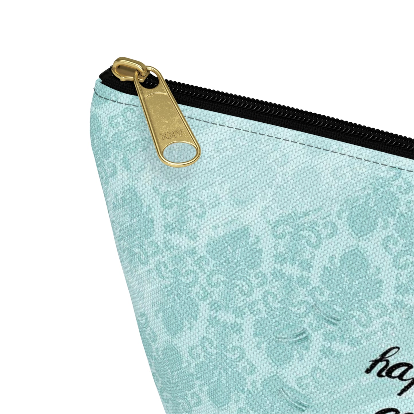 Happy Girls are the Prettiest Cosmetic Pouch w T-bottom, Accessory Pouch, Breakfast at Tiffany