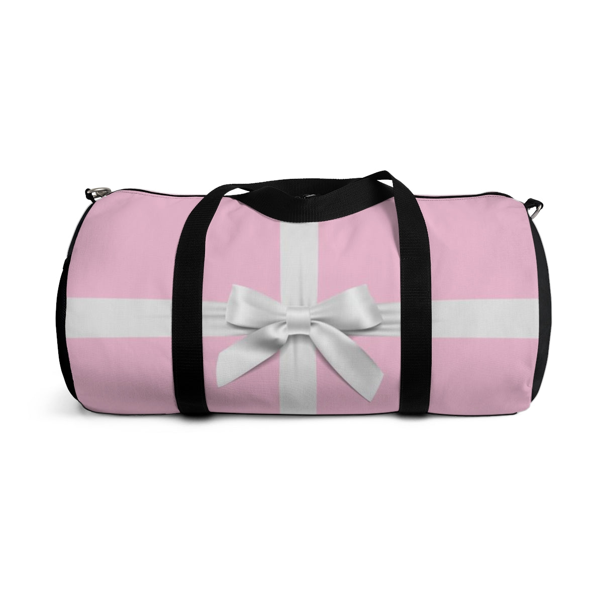 Personalized Little Pink Box Duffel Bag - White Bow