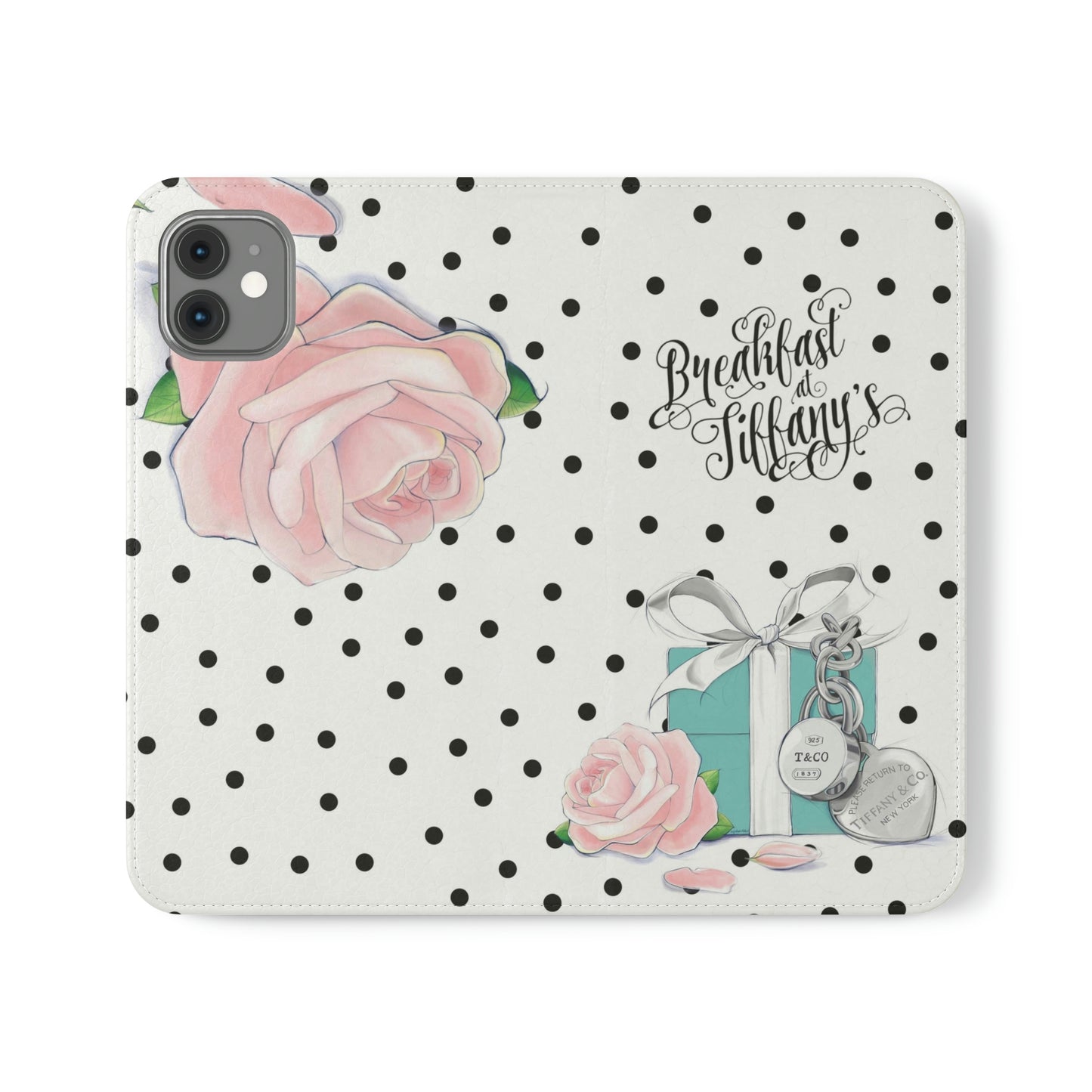 Personalized Breakfast at Tiffany Phone Case, Folio Phone Case, Breakfast at Tiffany Smart Phone Folding Case