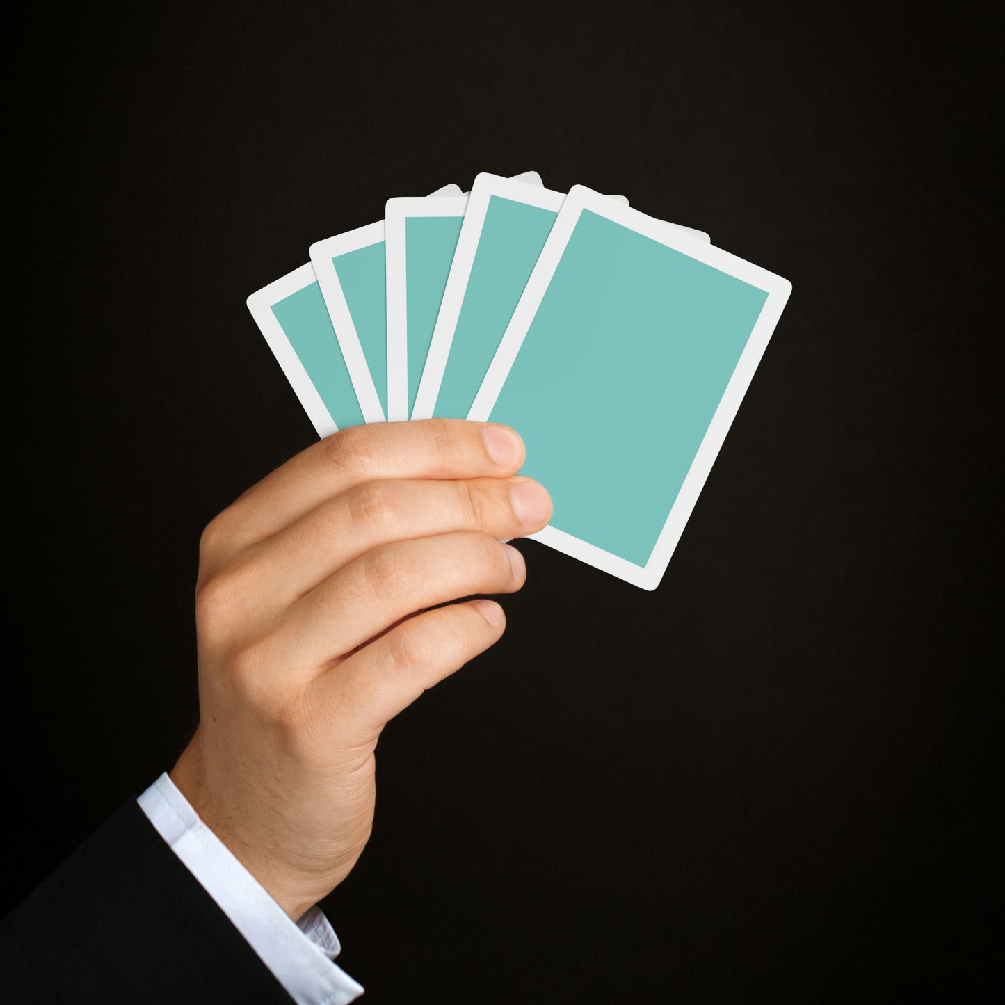 Personalized Poker Cards - Robin Egg Blue Playing Cards - Breakfast at Tiffany Inspired - Your Name & Co.