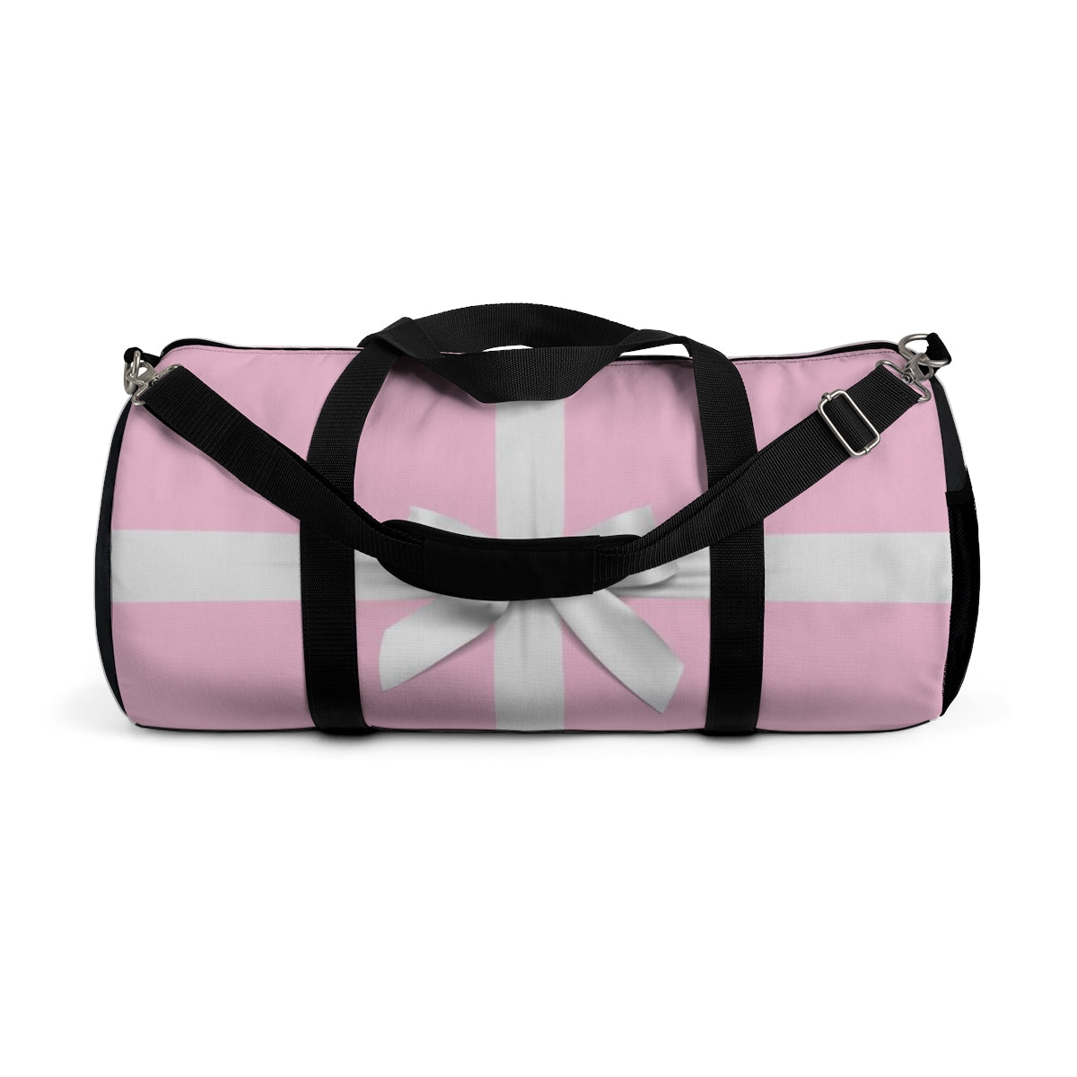 Personalized Little Pink Box Duffel Bag - White Bow