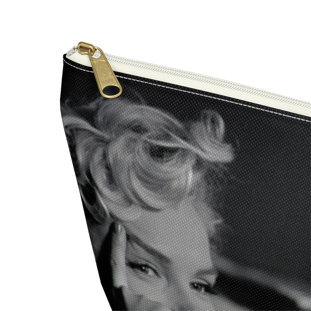 Marilyn Monroe Cosmetic Pouch w T-bottom, Accessory Pouch, Hot Pink Signature