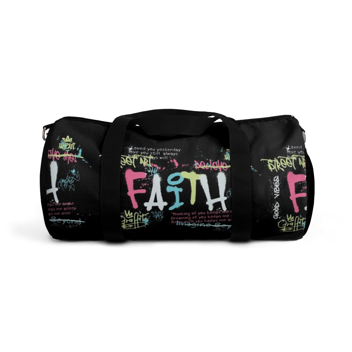 Faith Duffel Bag - Graffiti Paint Faith Inspiration