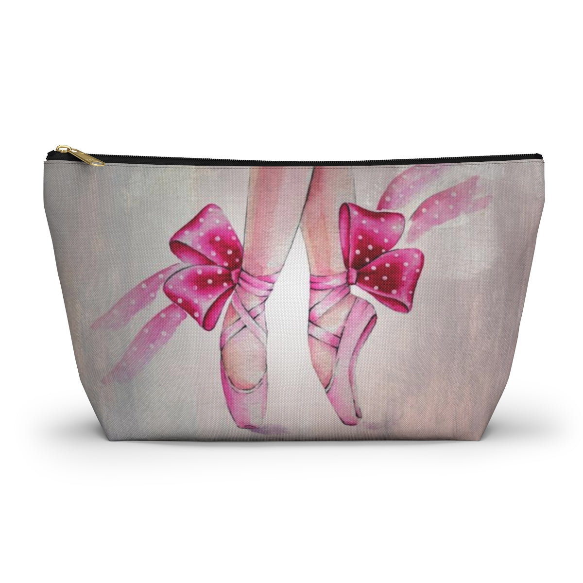 Good Feet Bad Feet Ballet Pouch w T-bottom, Accessory Pouch - Ballerina