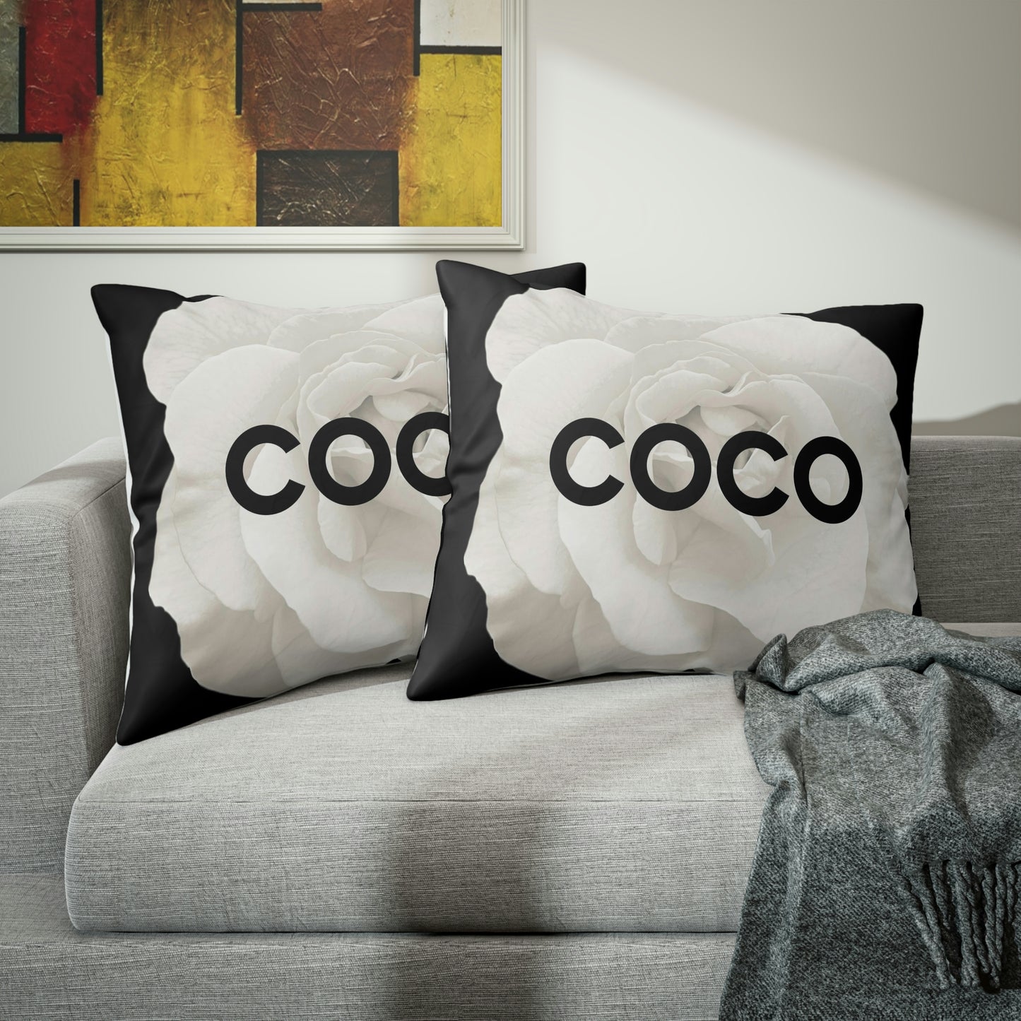 COCO Rose Pillow Shams - Custom Designed Pillow Shams - King Pillow Shams - Bed Pillow Shams