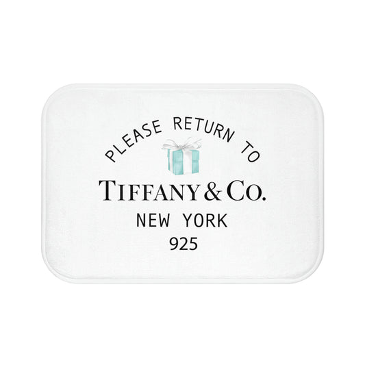 Personalized Please Return to Me Bath Mat - Your Name & Co. - Breakfast at Tiffany Inspired