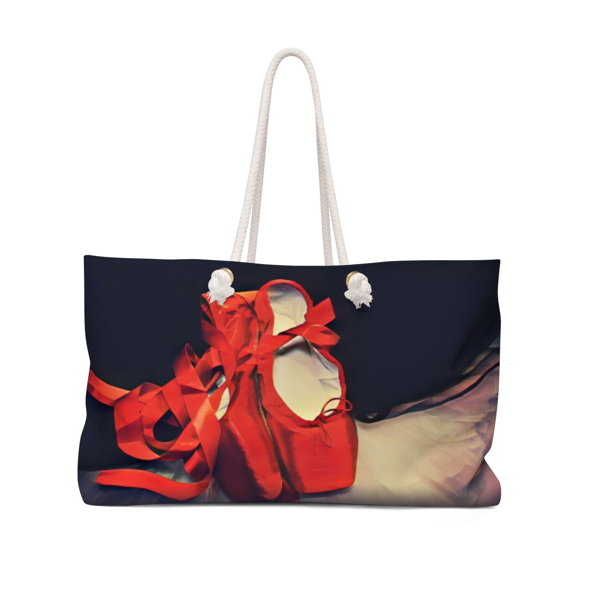 Personalized Ballet Weekender Bag - Red Slippers