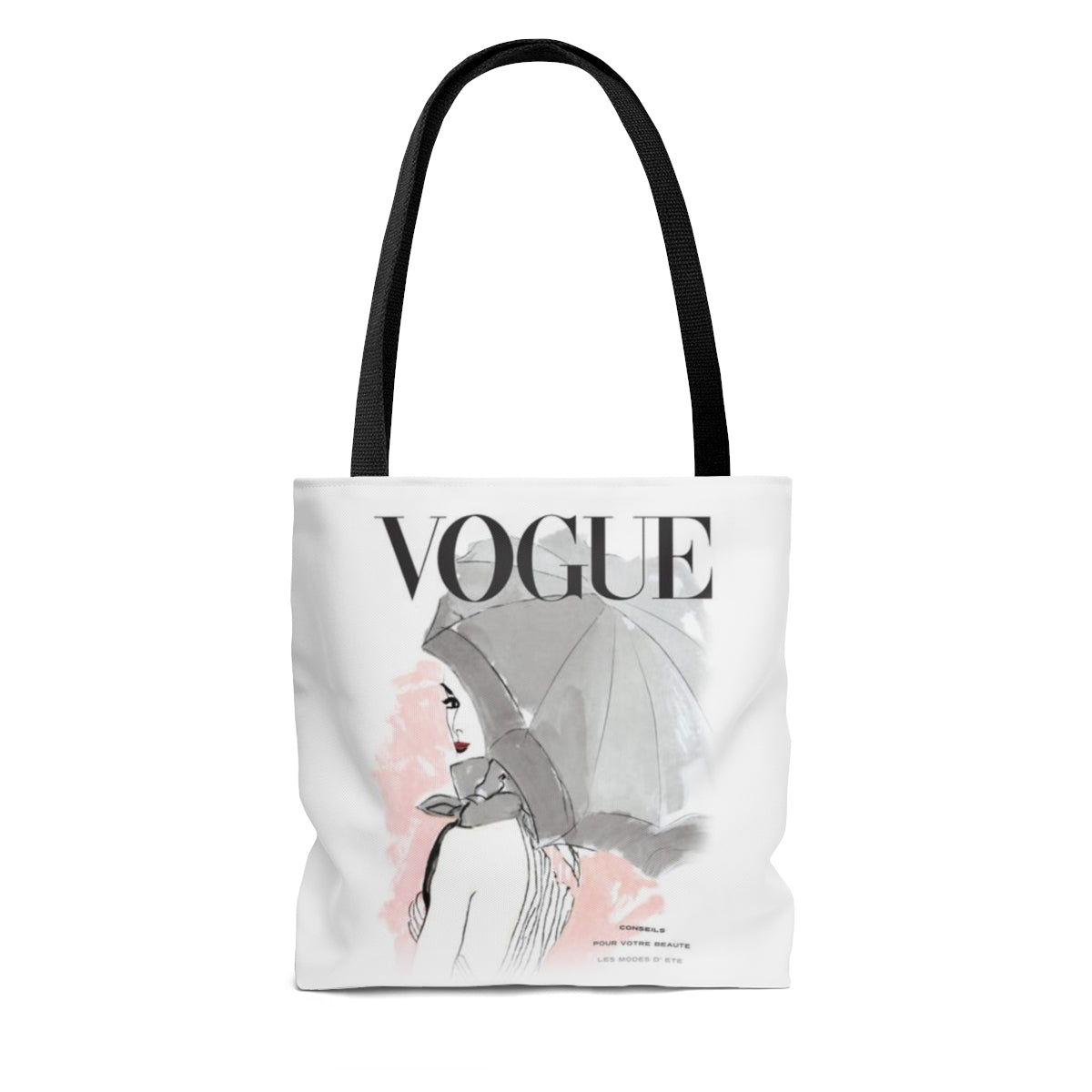 VOGUE Tote Bag, Pink Umbrella