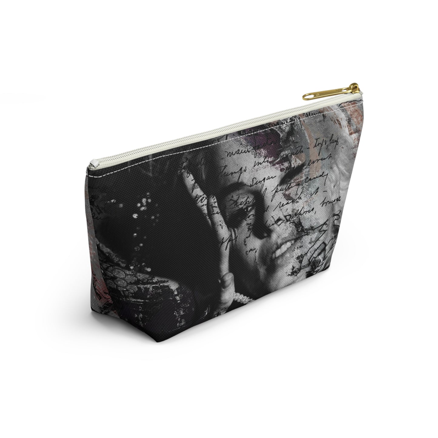 Lindsay Lohan Cosmetic Pouch w T-bottom, Accessory Pouch - Lindsay Lohan as Marilyn Monroe Abstract Makeup Bag