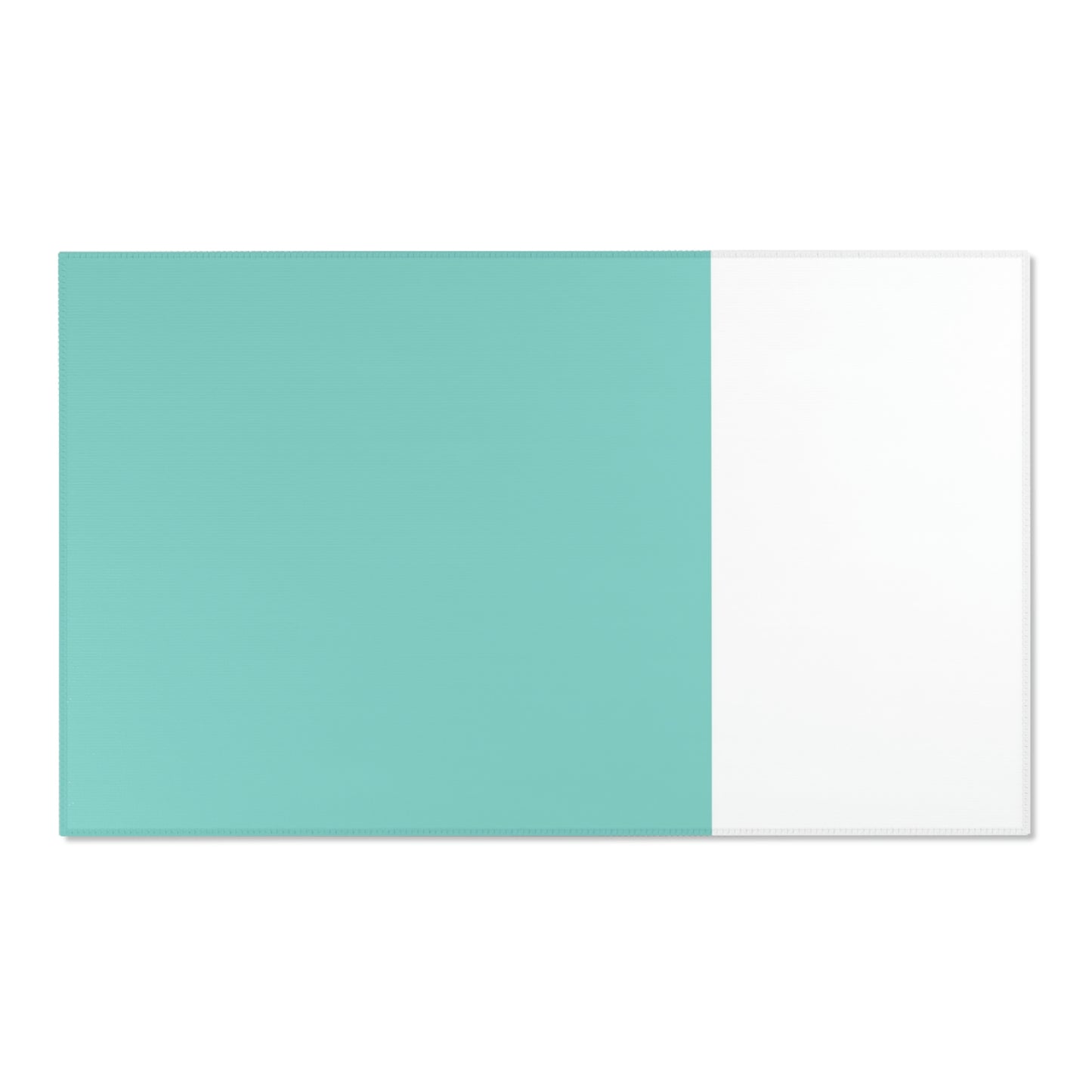 Personalized Color Block Area Rug, Your Name & Co. Personalized Rug - Robin Egg Blue Rug - Breakfast at Tiffany Inspired Rug