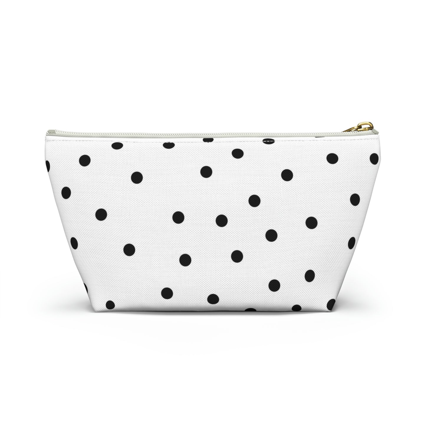 Personalized Macarons Cosmetic Pouch w T-bottom, Accessory Pouch, Macaron Polka Dot